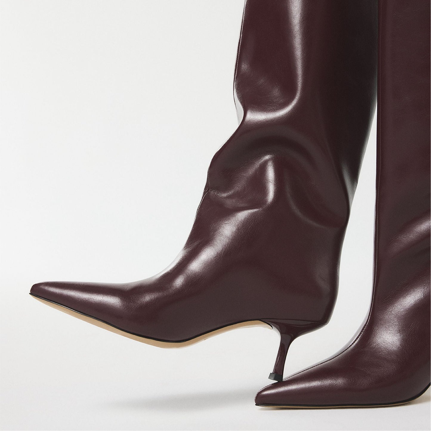 Selora in Burgundy - Knee-high boot, Stiletto heel Aldo Burgundy