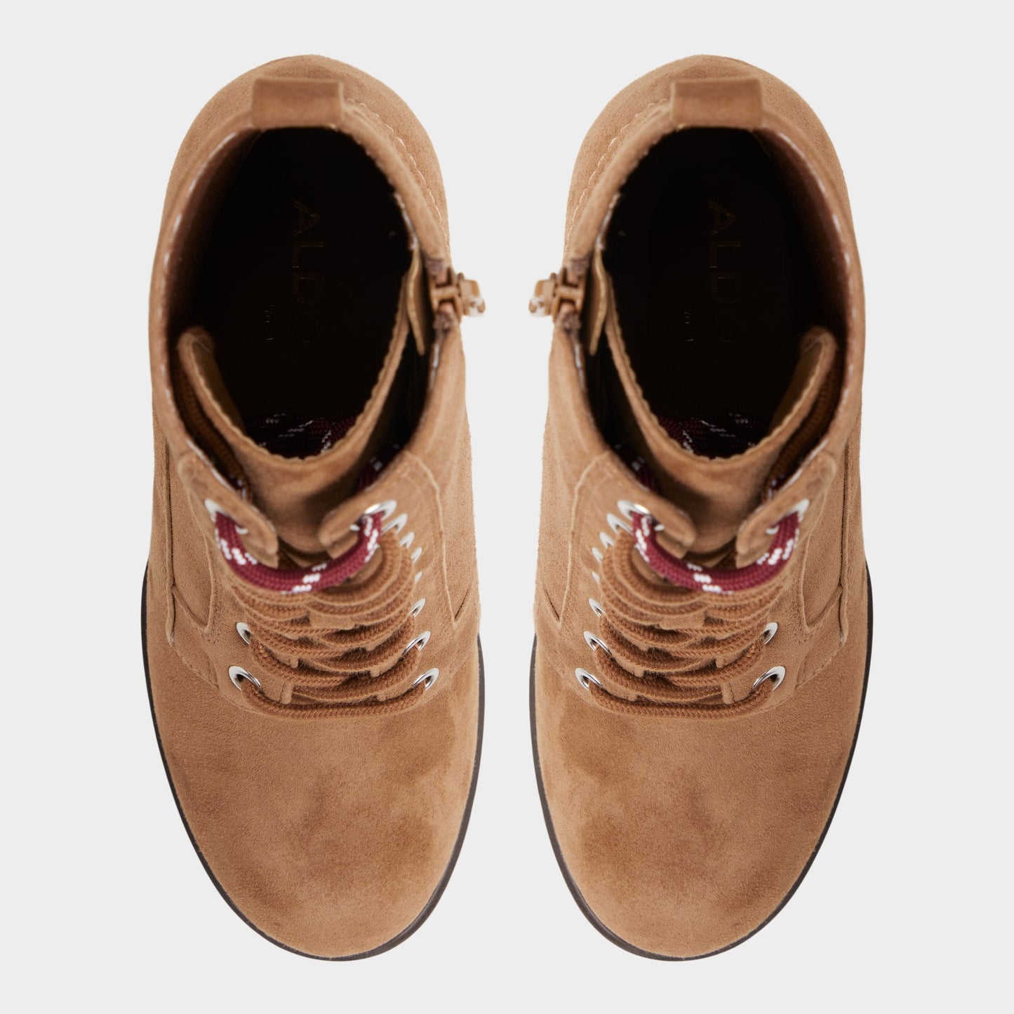 Rebelliously in Light Brown - Combat ankle boot, Lug sole Aldo Light brown