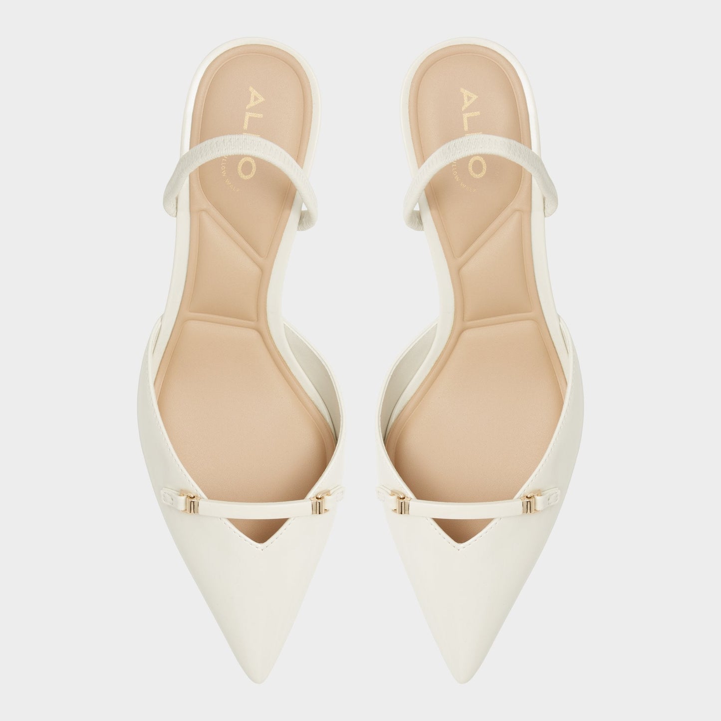 Nailah White/Bone Women's Kitten heels - Slingback heel, Kitten heel Aldo White/bone