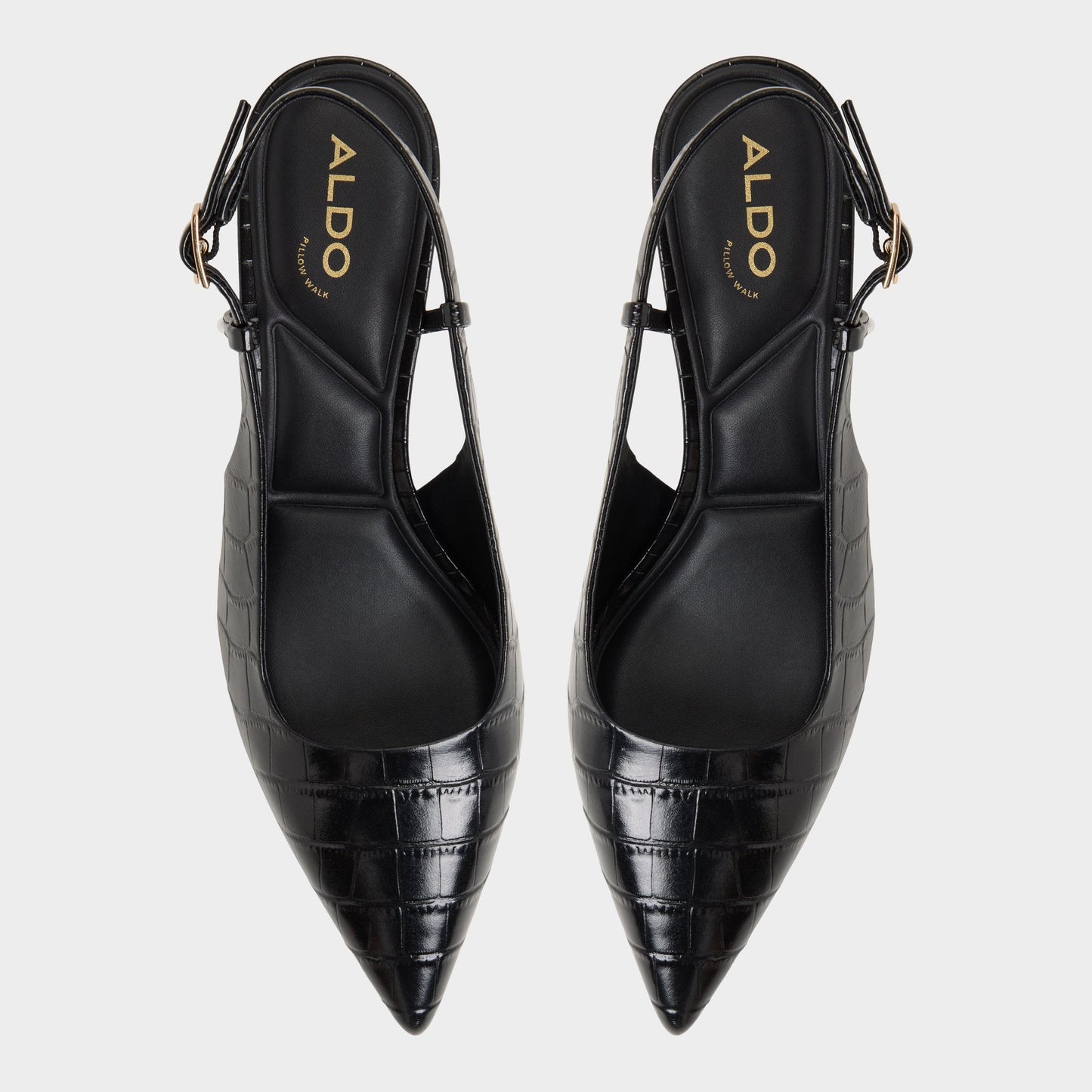 Adan in Black - Slingback heel, Kitten heel Aldo Black