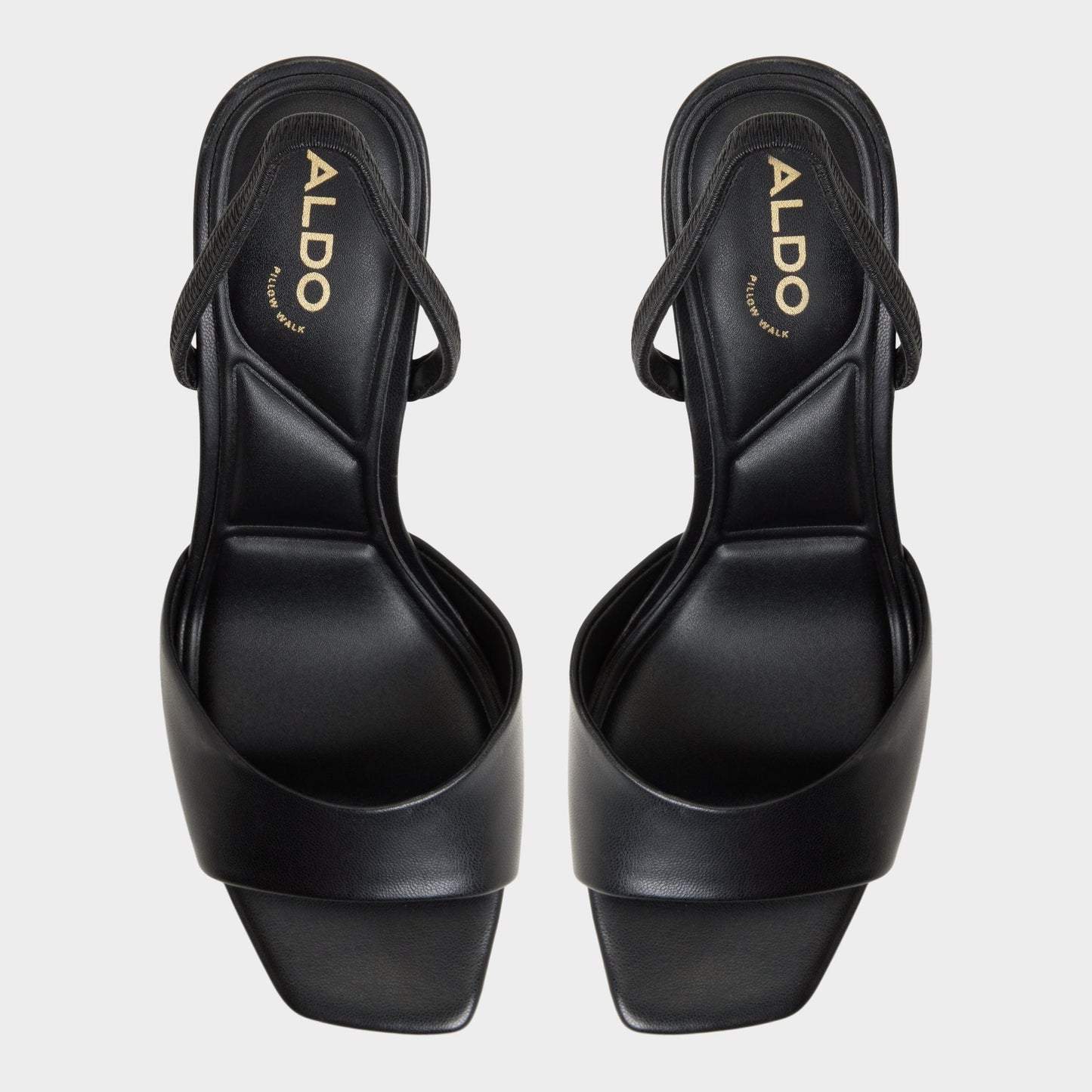 Andya Black Women's Strappy sandals - Slingback heeled sandal, Stiletto heel Aldo Black
