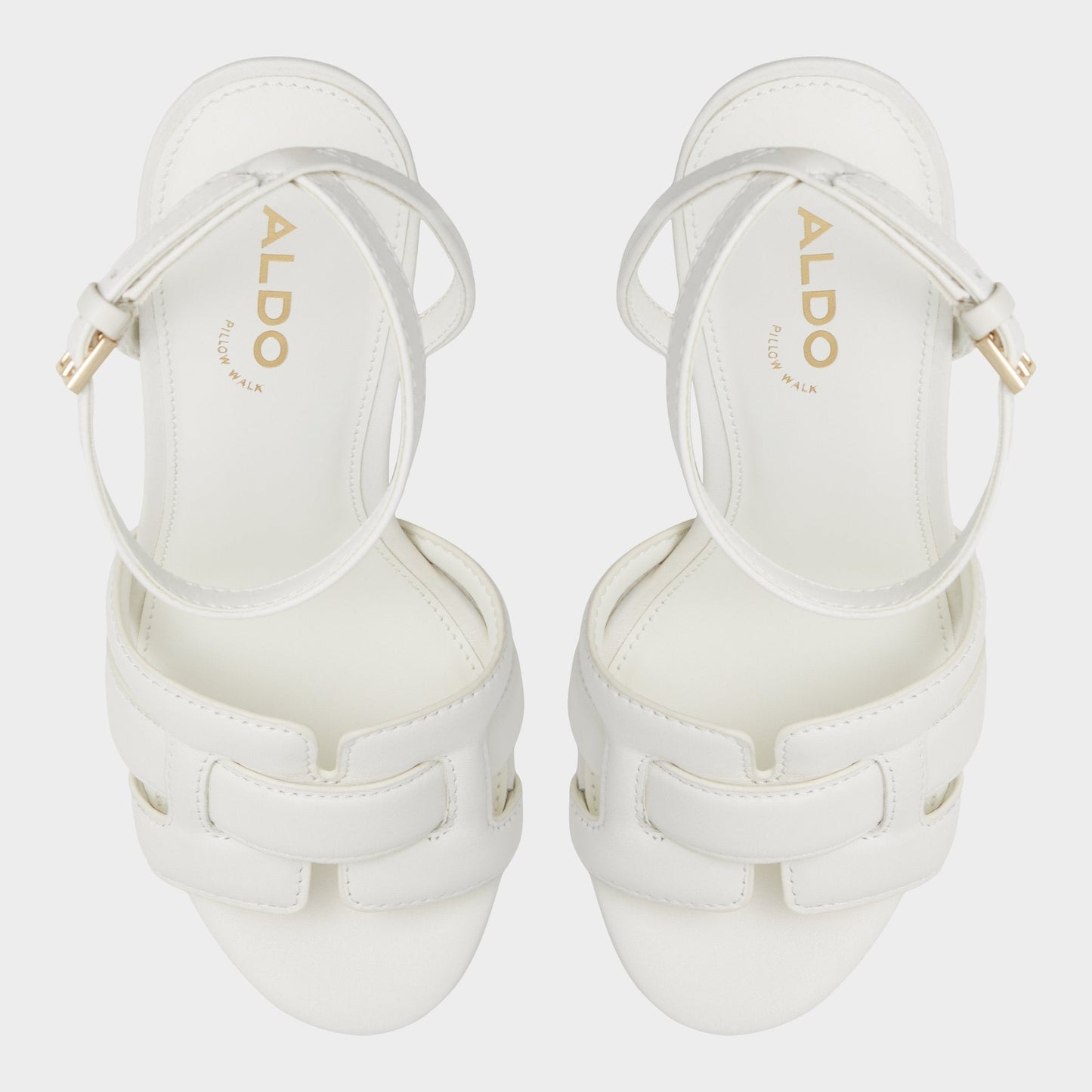 Valaberel Open White Women's Platform sandals - Strappy heeled sandal, Platform Aldo Open white