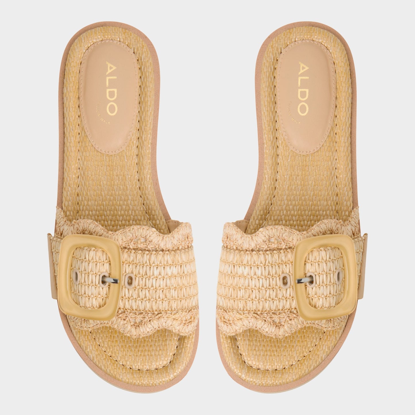 Wavynelly Light Beige Women's Flats - Slide sandal, Platform Aldo Light beige