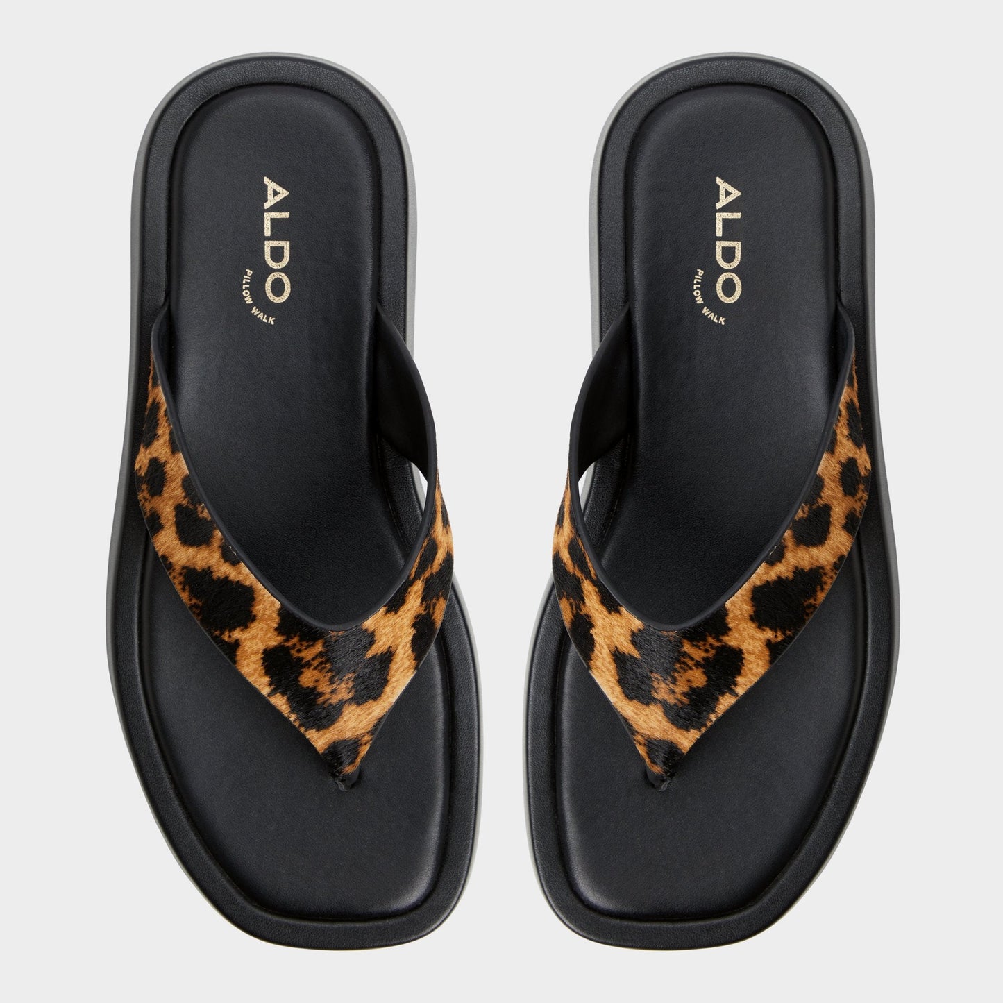Grettle Brown Multi Women's Flats - Flip flop, Platform Aldo Brown Multi