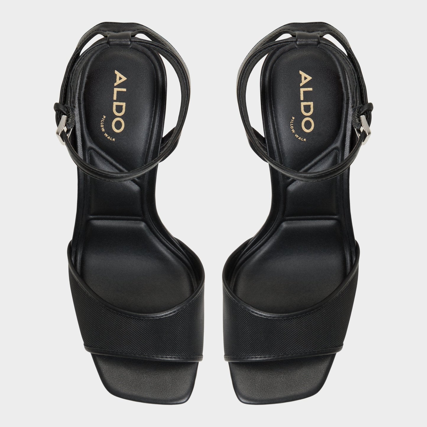 Chicglimmer Black Women's Platform sandals - Strappy heeled sandal, Block heel Aldo Black