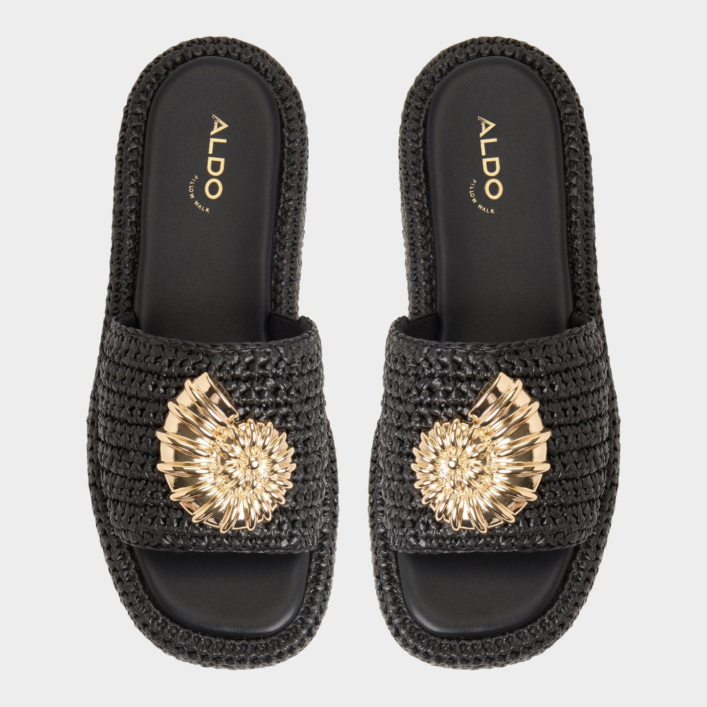 Justbeachy Black Women's Platform sandals - Flatform sandal Aldo Black
