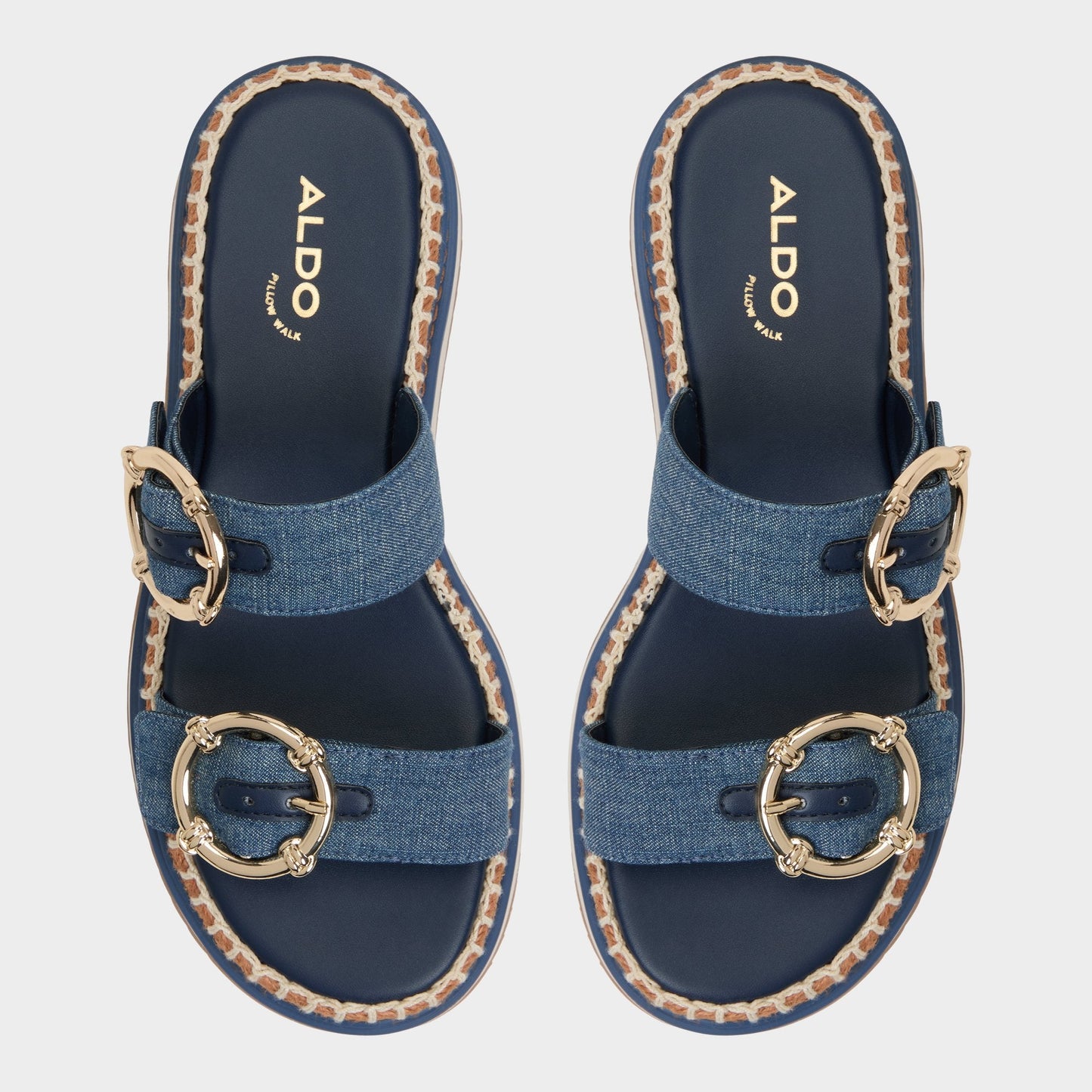 Kaeithien Dark Blue Women's Platform sandals - Slide sandal Aldo Dark Blue
