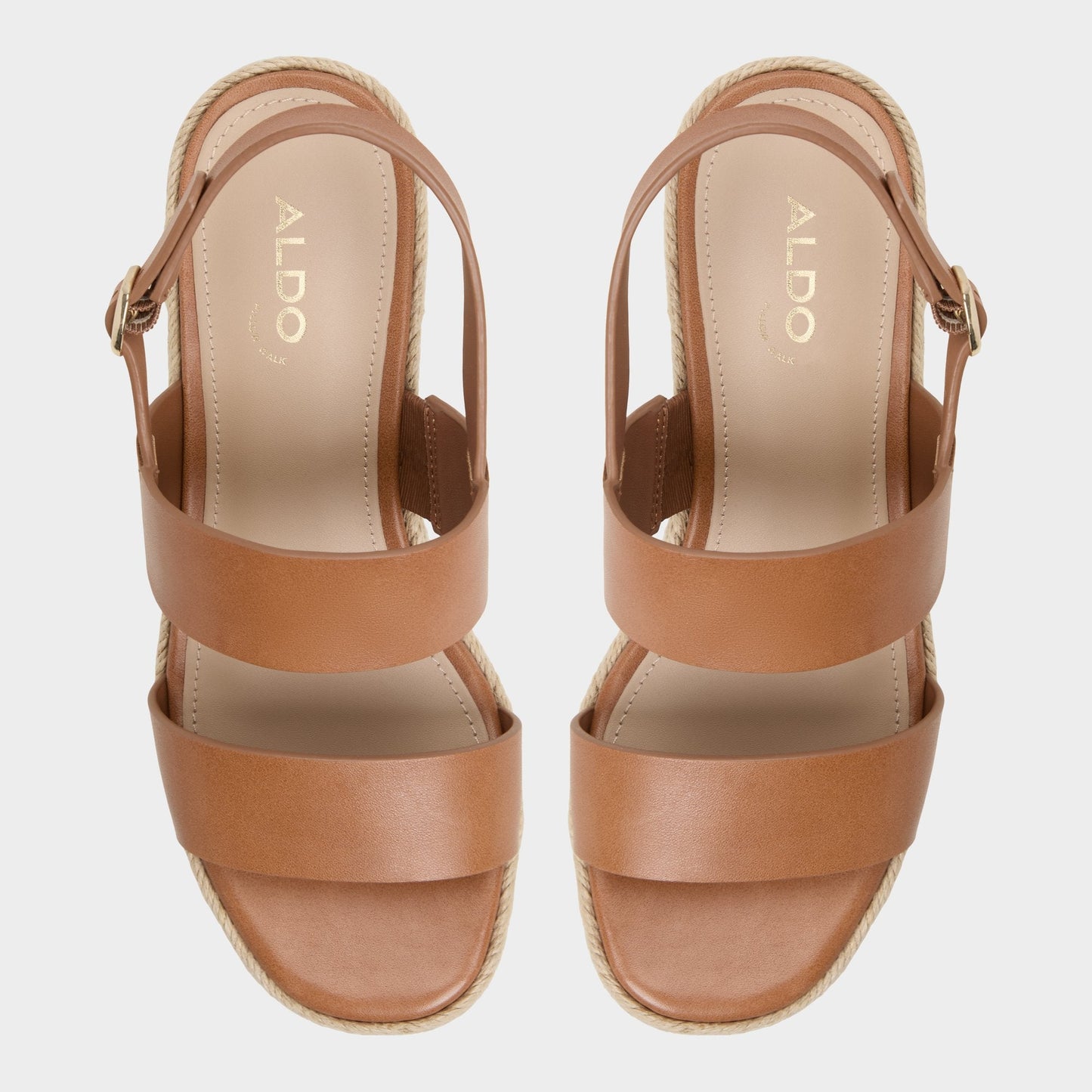 Keoni Medium Brown Women's Platform sandals - Wedge sandal Aldo Medium brown