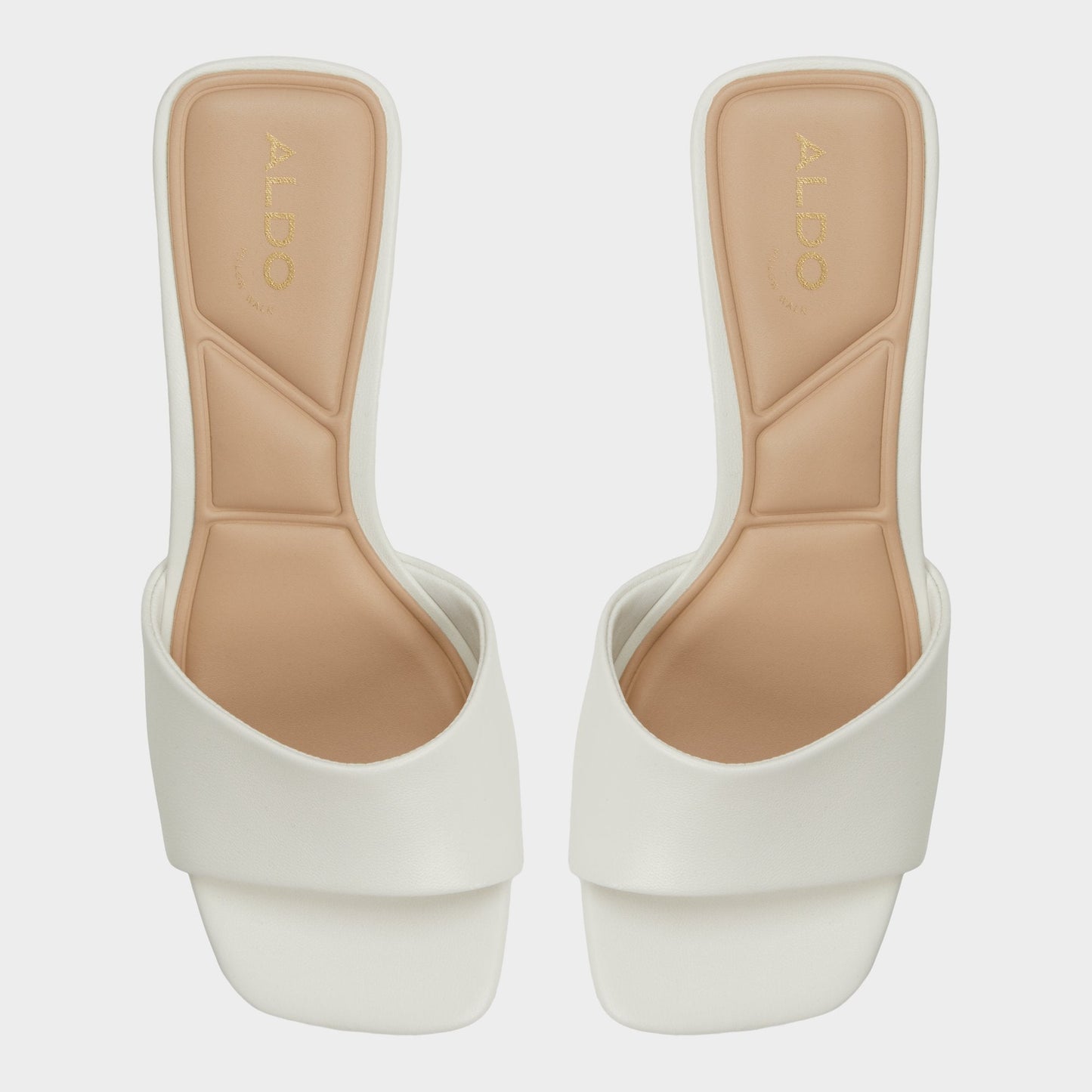 Tisha White Women's Heeled mules - Heeled mule, Block heel Aldo White