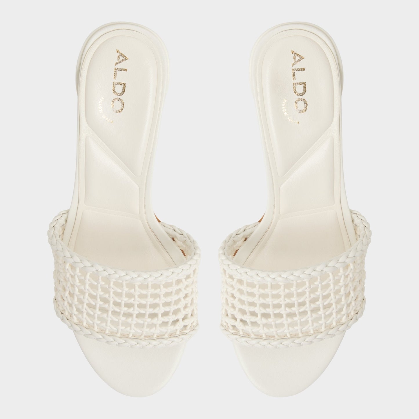 Beachdate White/Bone Women's Block heels - Heeled mule, Block heel Aldo White/Bone