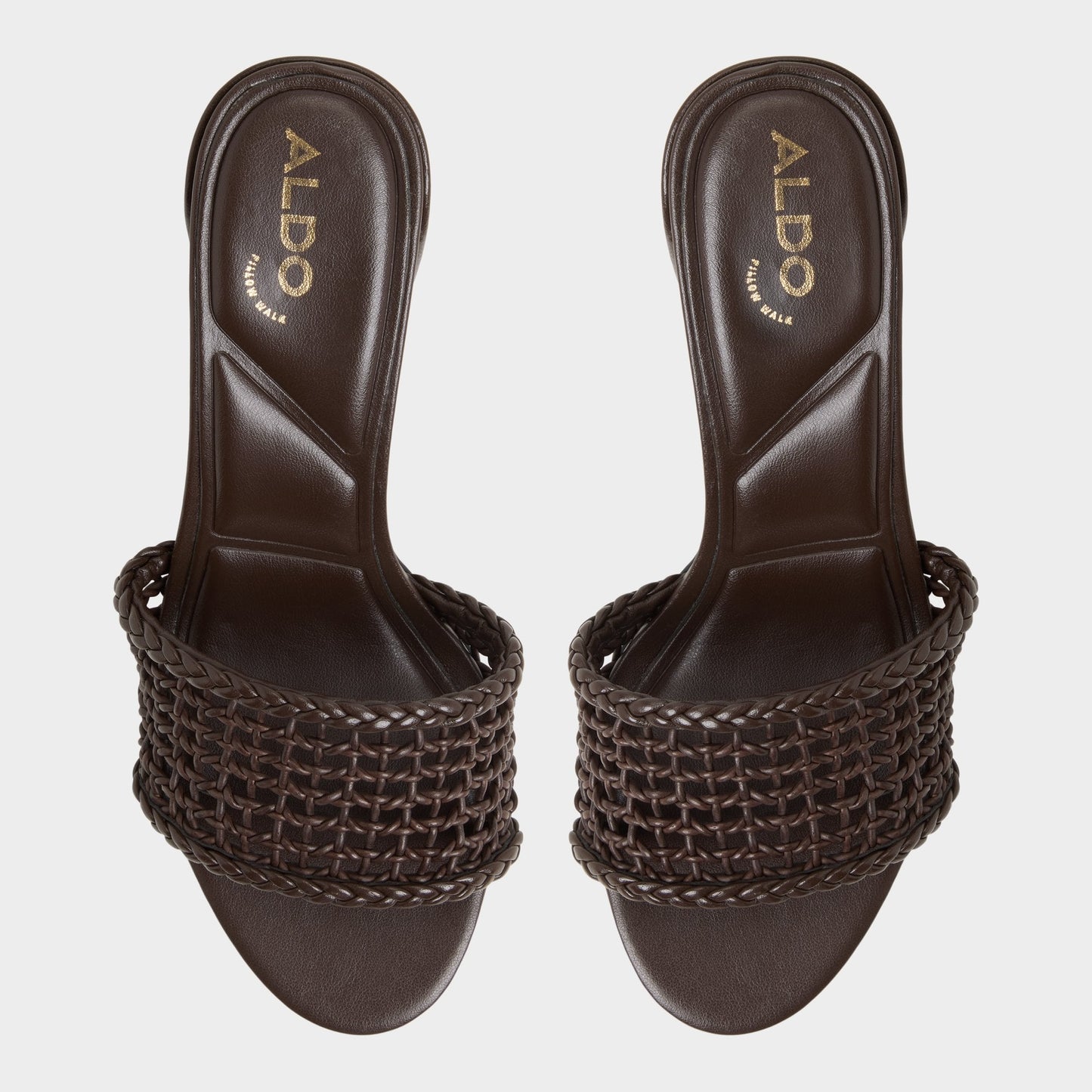 Beachdate Dark Brown Women's Block heels - Heeled mule, Block heel Aldo Dark Brown