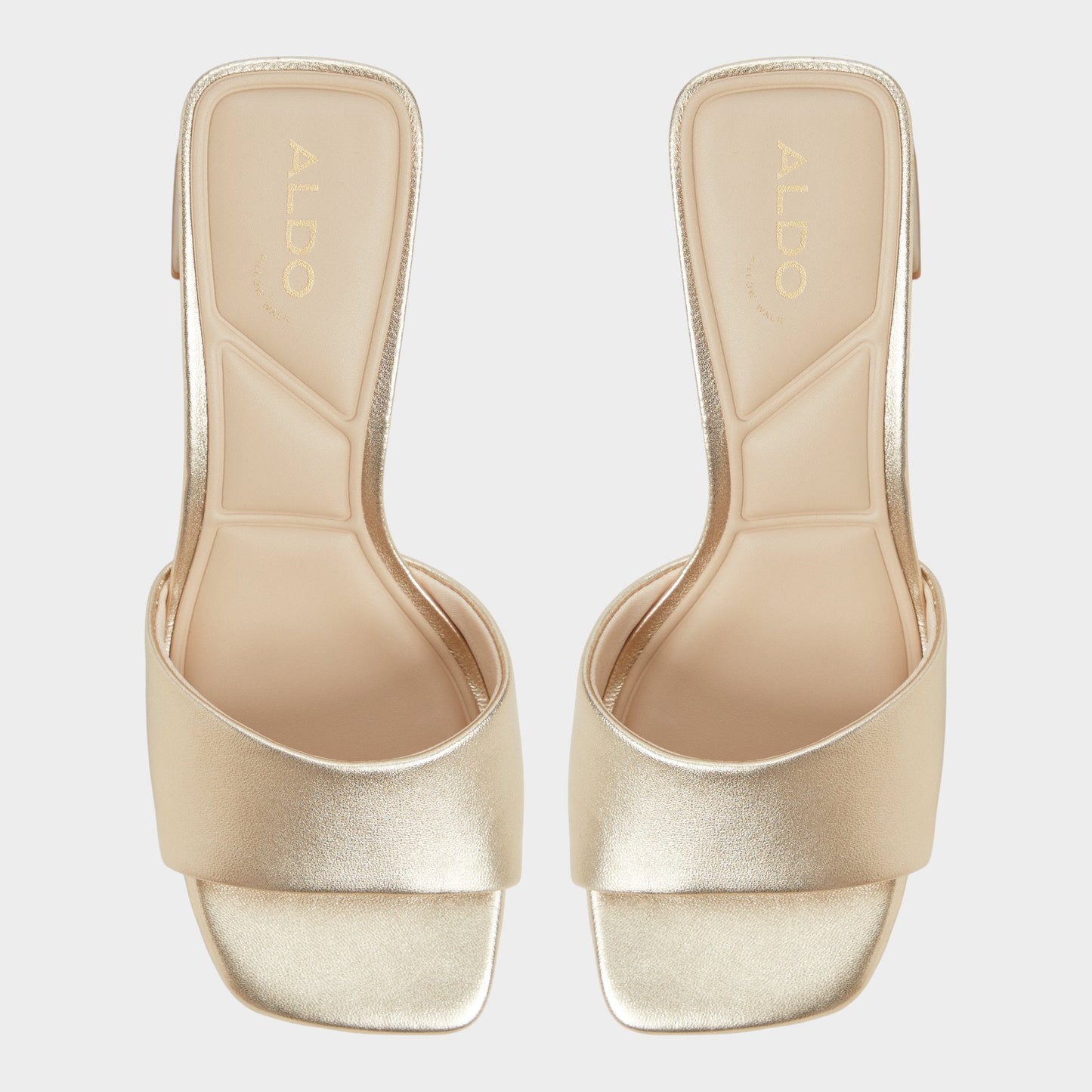 Tisha Gold Women's Heeled mules - Heeled mule, Block heel Aldo Gold