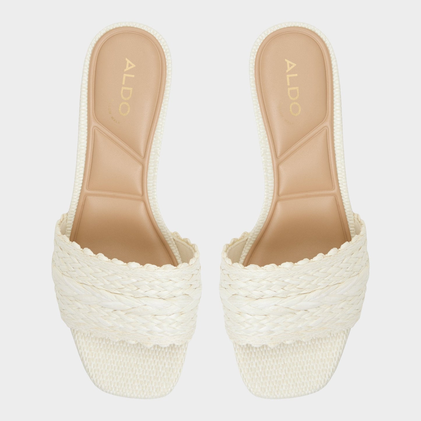 Claudina White/Bone Women's Block heels - Heeled mule, Block heel Aldo White/bone