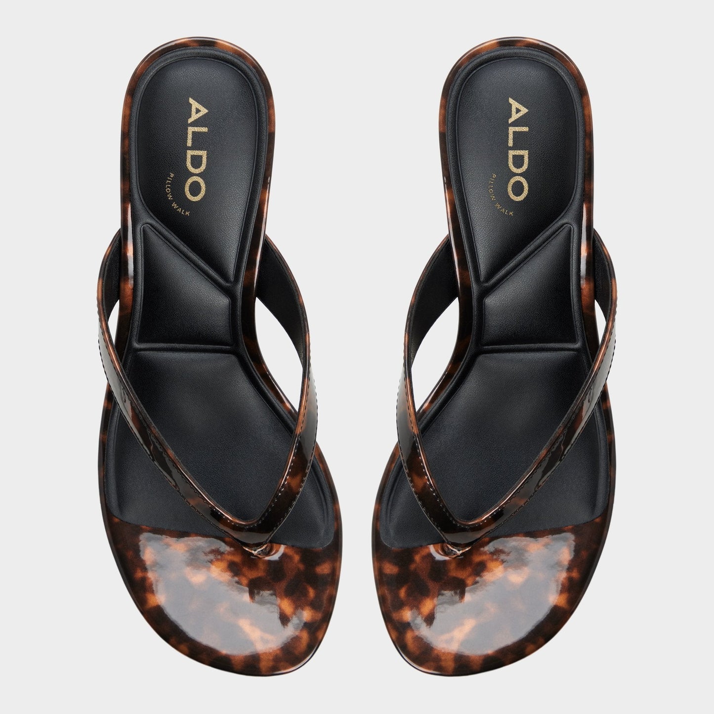 Jump in Open Brown - Heeled flip flop, Kitten heel Aldo Open brown