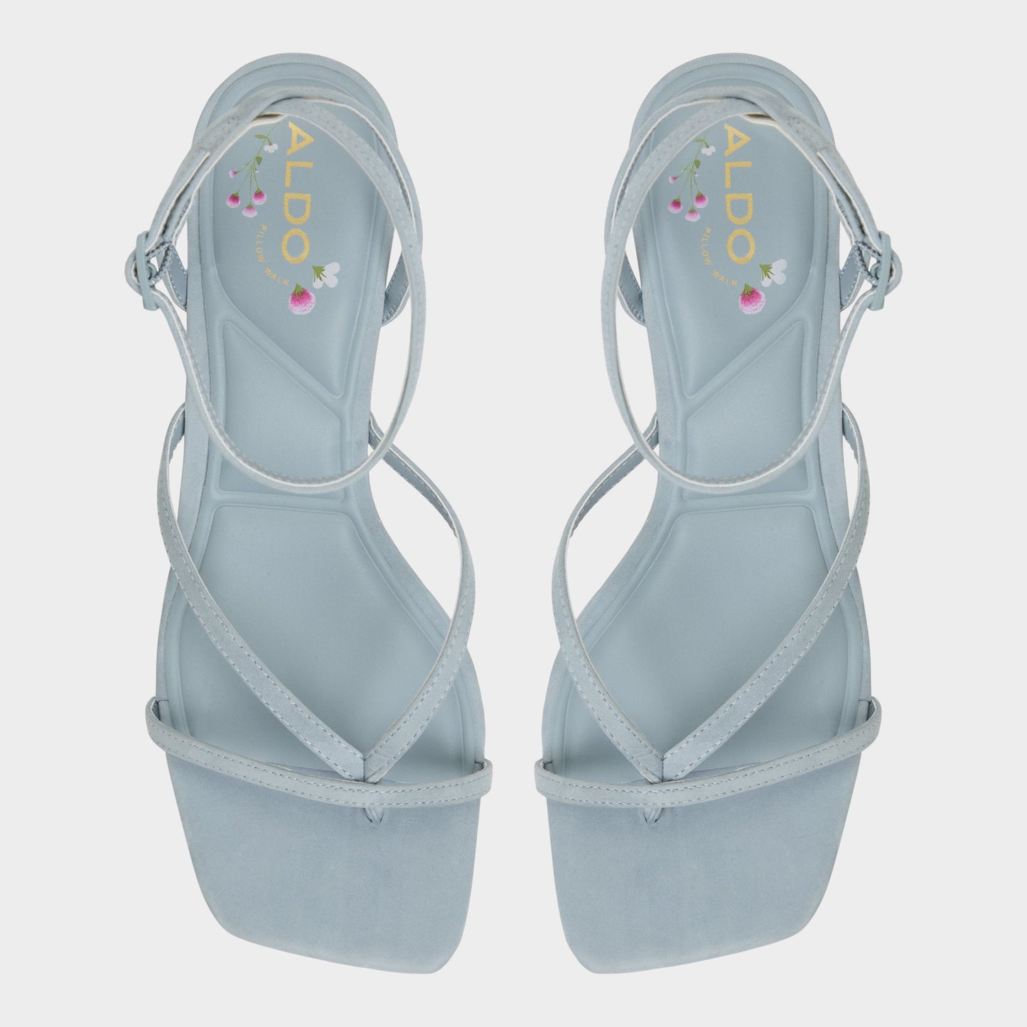 Soffie Other Blue Women's Strappy sandals - Strappy heeled sandal, Kitten heel Aldo Other Blue