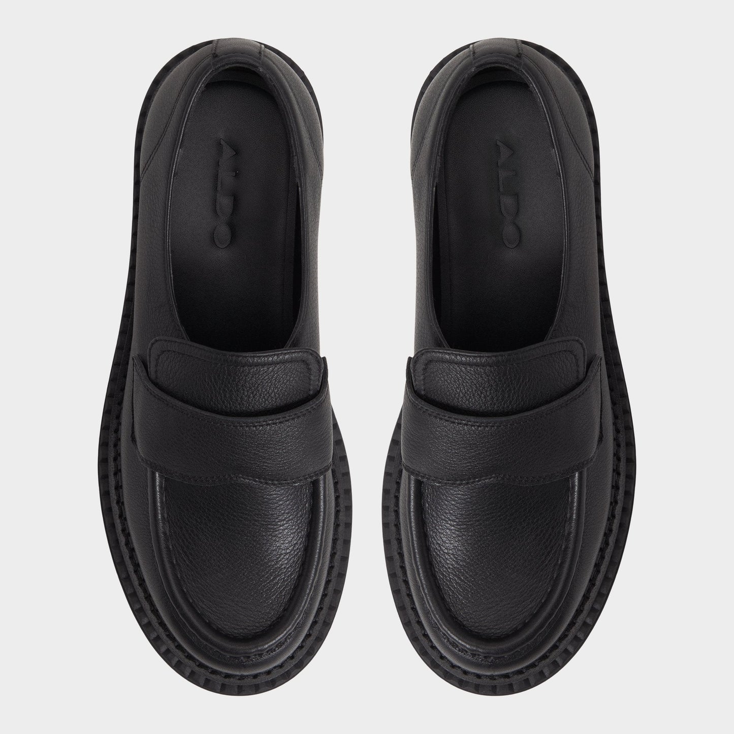 Miravella in Black - Loafer, Lug sole Aldo Black