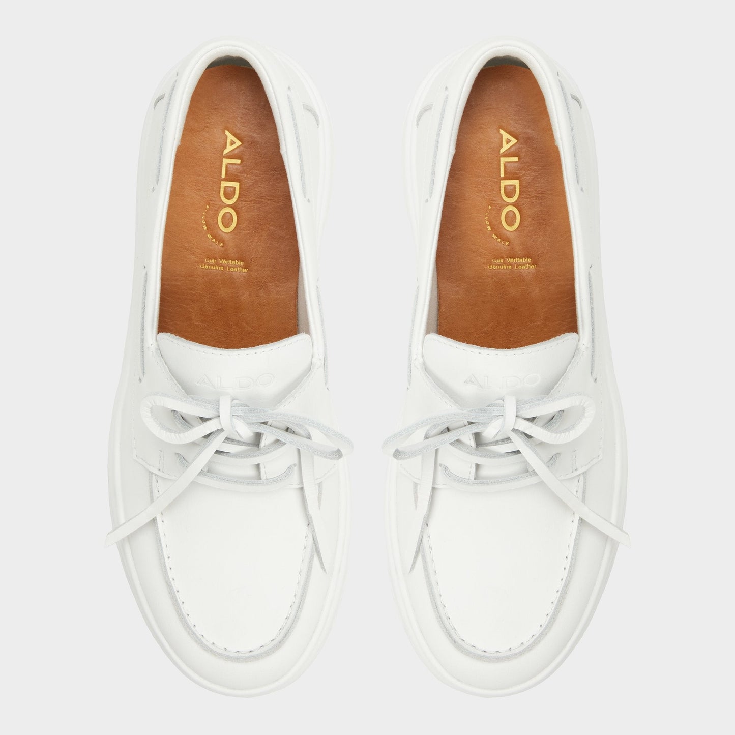 Wildbreeze Open White Women's Slip on sneakers - Boat shoe, Platform Aldo Open White