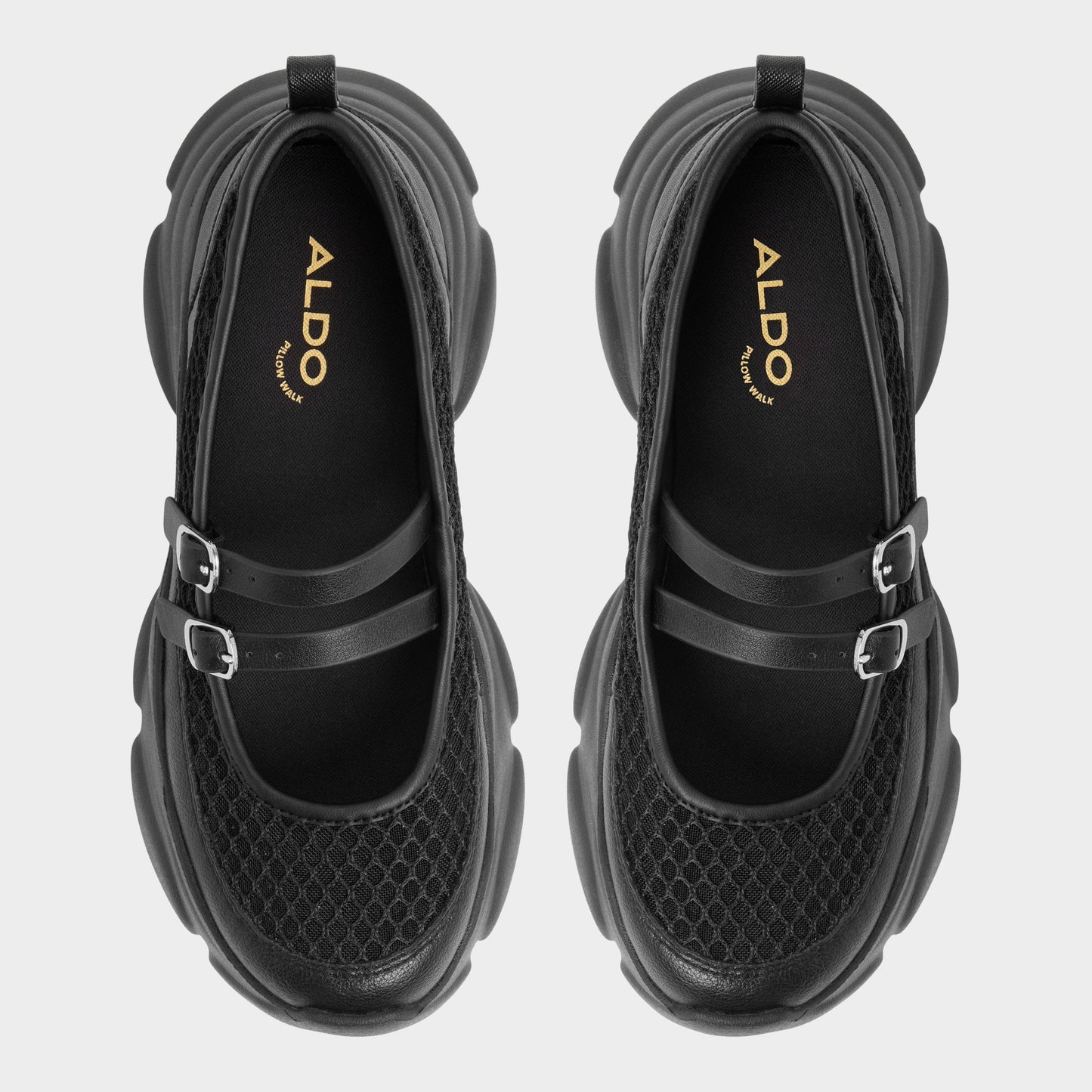 Aethera Black Women's Platform and wedge sneakers - Mary Jane Sneakers, Jogger sole Aldo Black