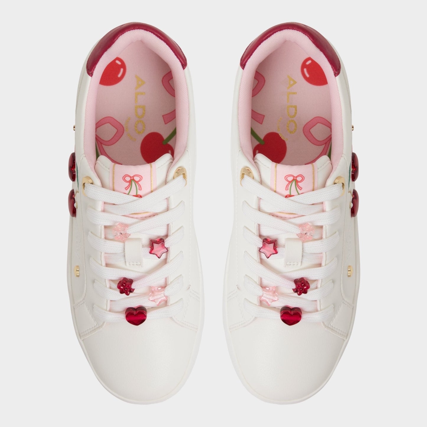 Cherrylove White Women's Low top sneakers - Low top sneaker, Platform Aldo White
