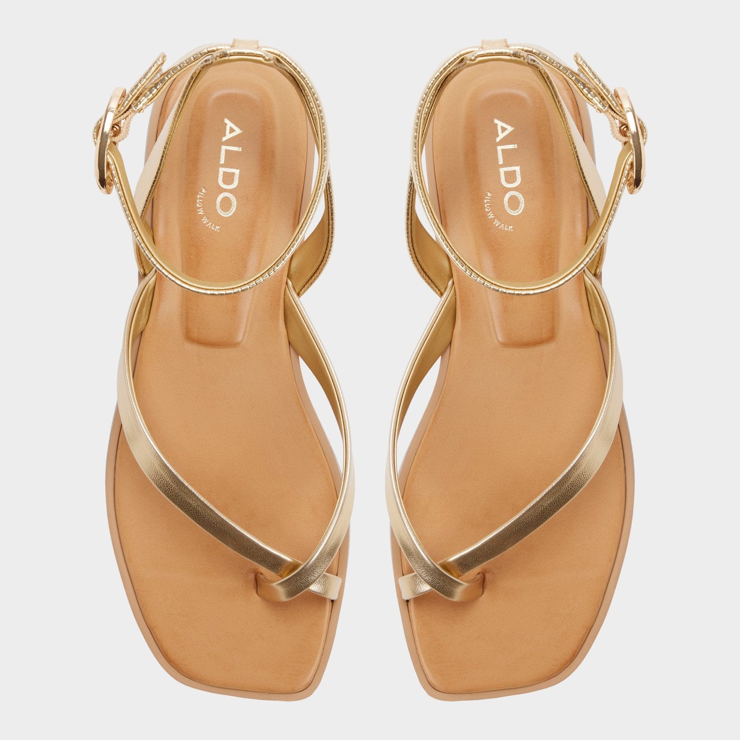 Daressi in Gold - Flat sandal Aldo Gold