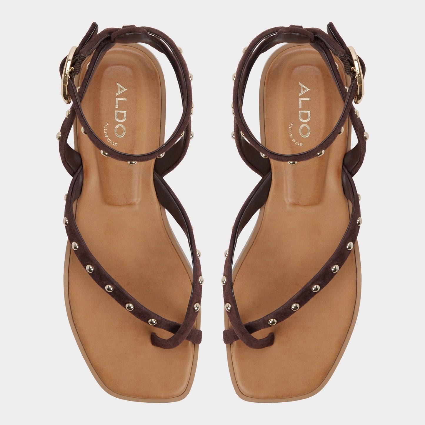 Daressi in Dark Brown - Flat sandal Aldo Dark brown