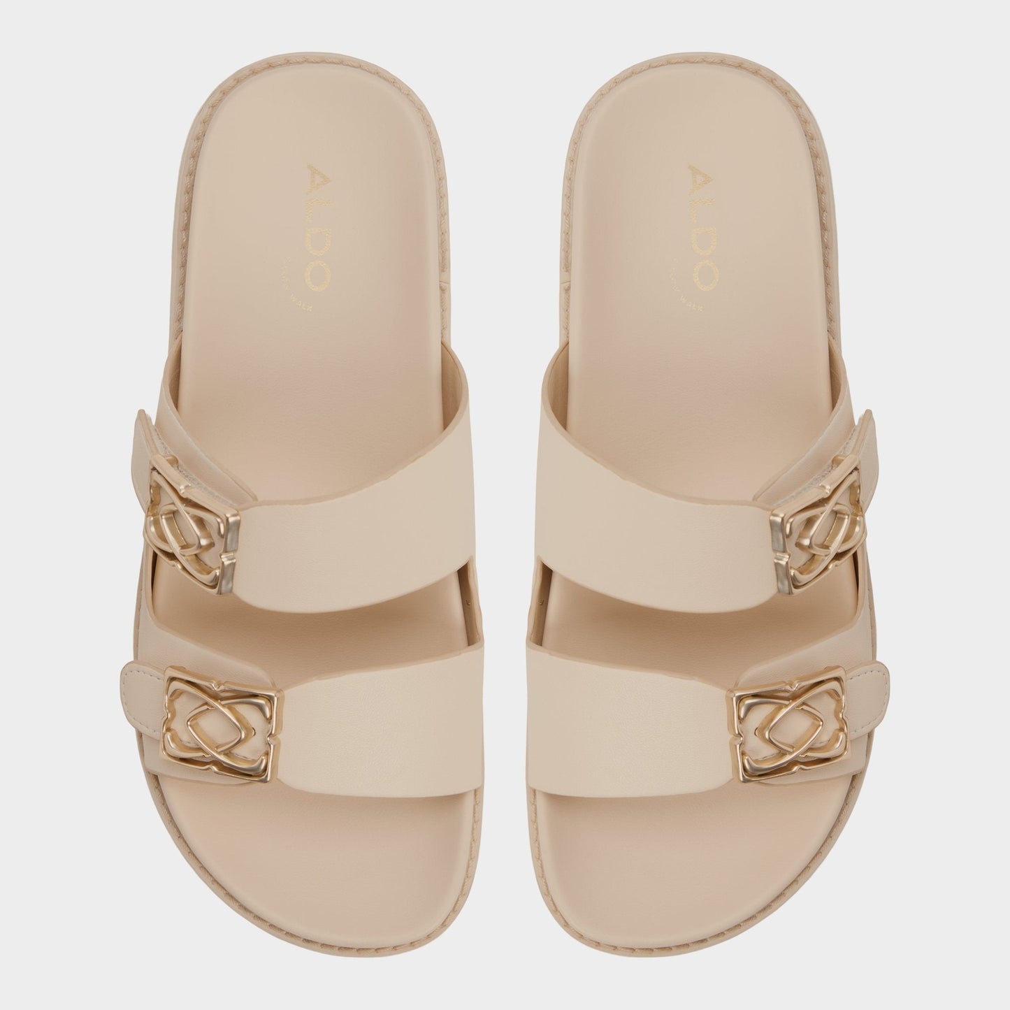 Mungos in Cream - Footbed sandal, Footbed sandal Aldo Cream