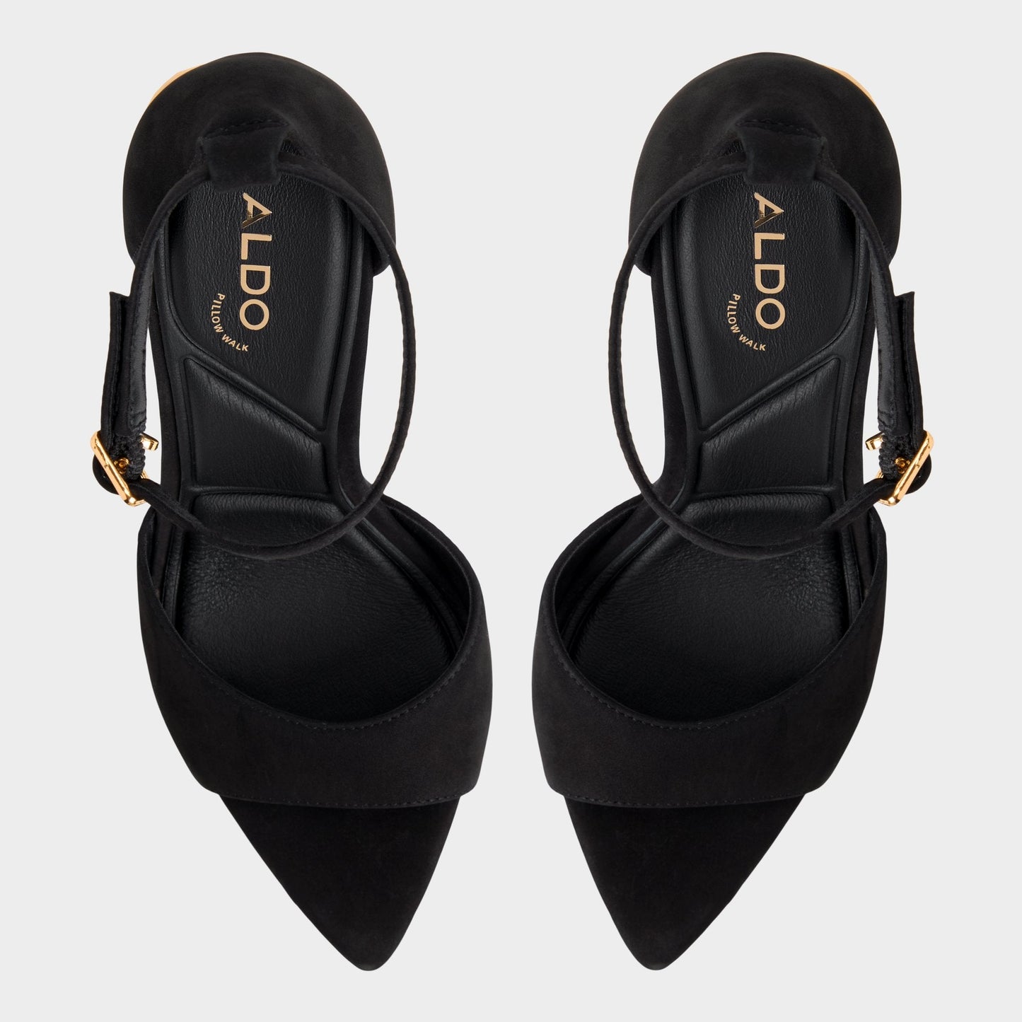 Medeza in Black - Strappy heeled sandal Aldo Black