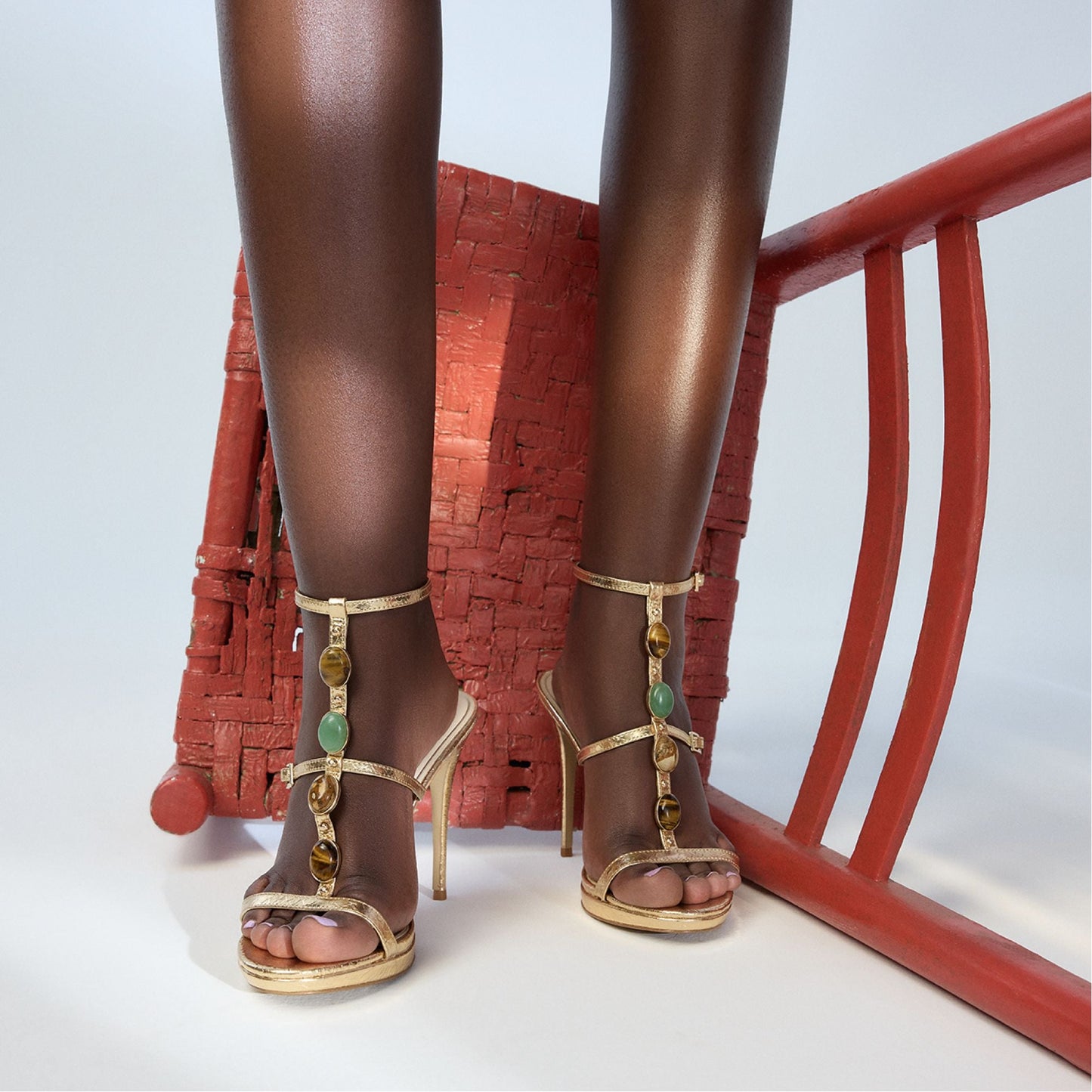 Opalia Gold Women's Strappy sandals - Strappy heeled sandal, Platform Aldo Gold