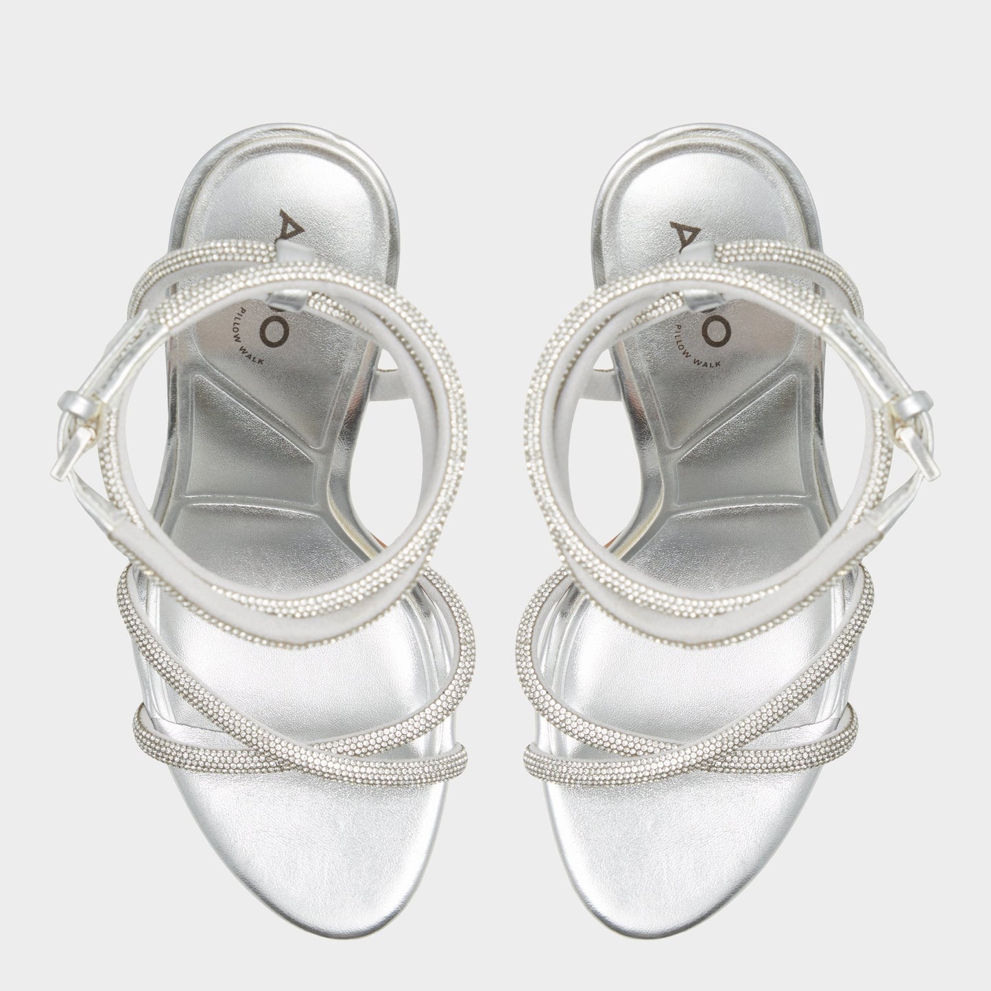 Manaelden Silver Women's Heeled sandals - Strappy heeled sandal, Stiletto heel Aldo Silver