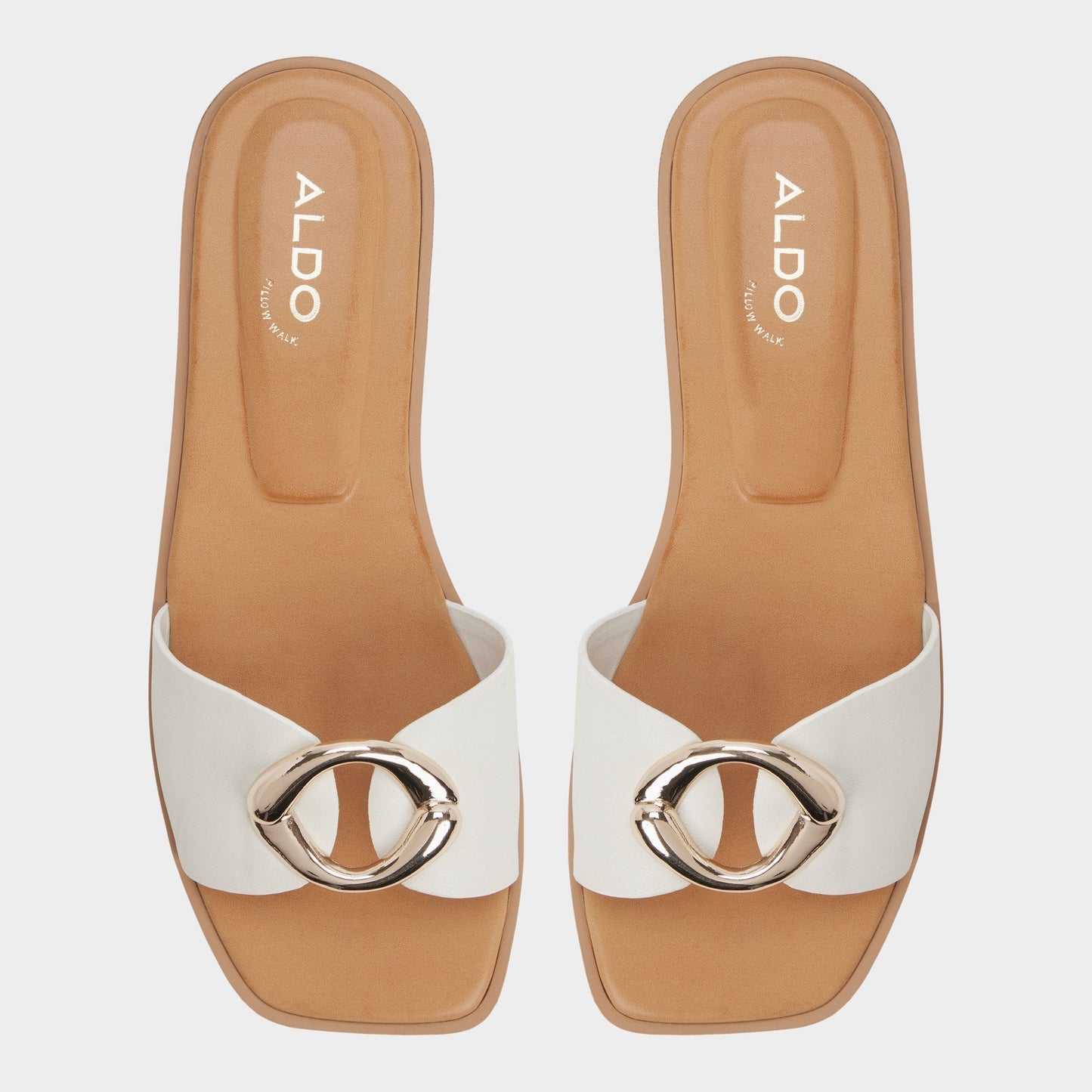 Biggin in White Bone - Slide sandal Aldo White/bone