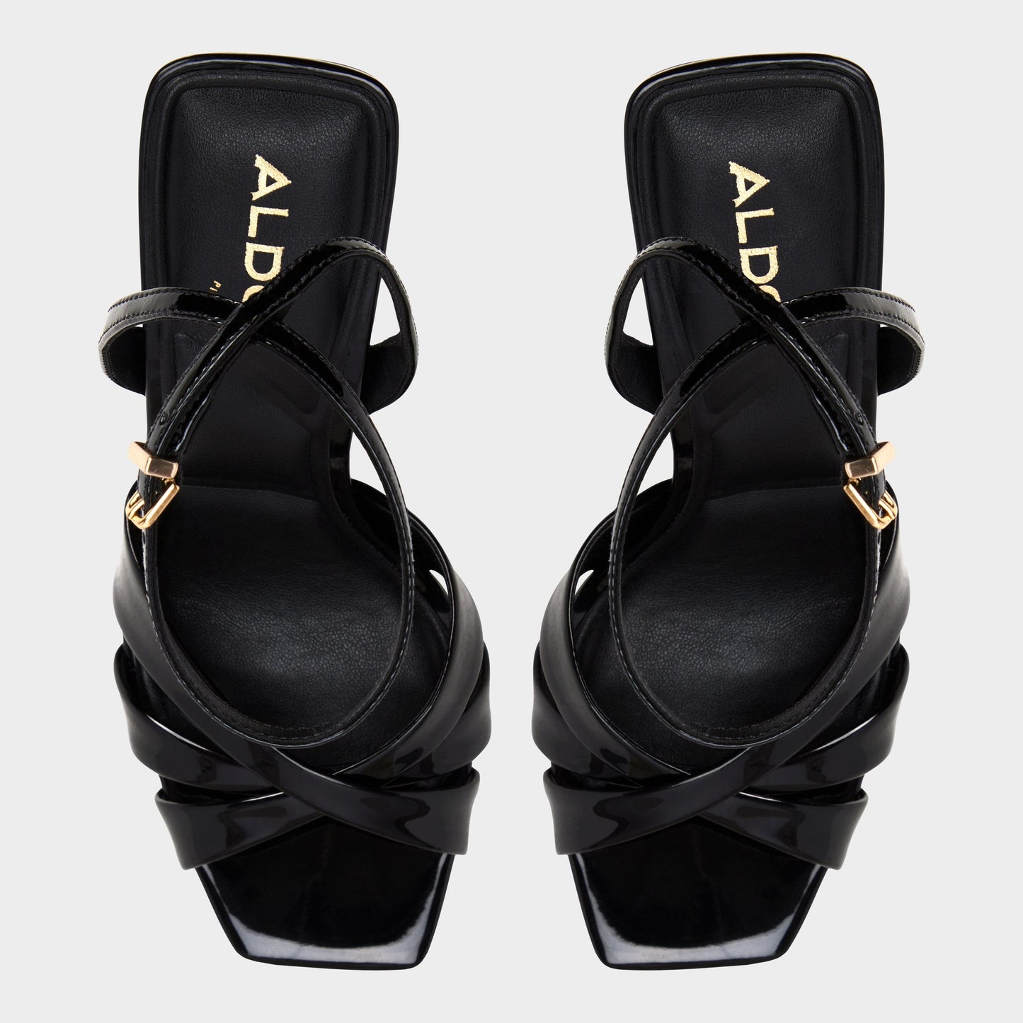 Meteora in Black - Strappy heeled sandal, Stiletto heel Aldo Black