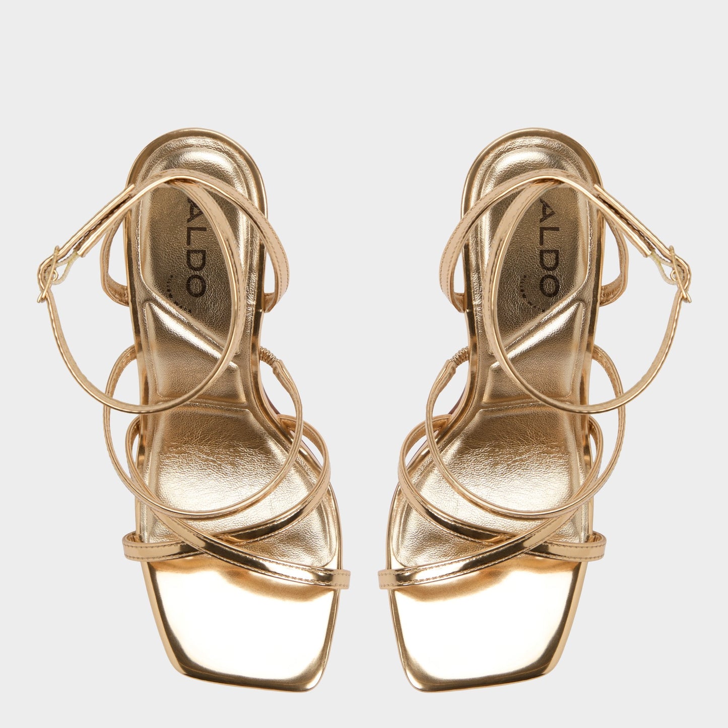 Galoi Gold Women's Iridescent metallics - Strappy heeled sandal Aldo Gold