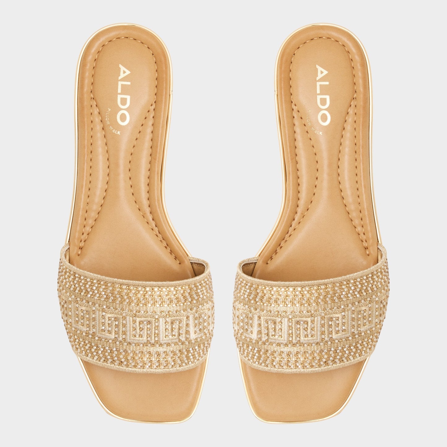 Oceania in Gold 13747178 - Slide sandal Aldo Gold