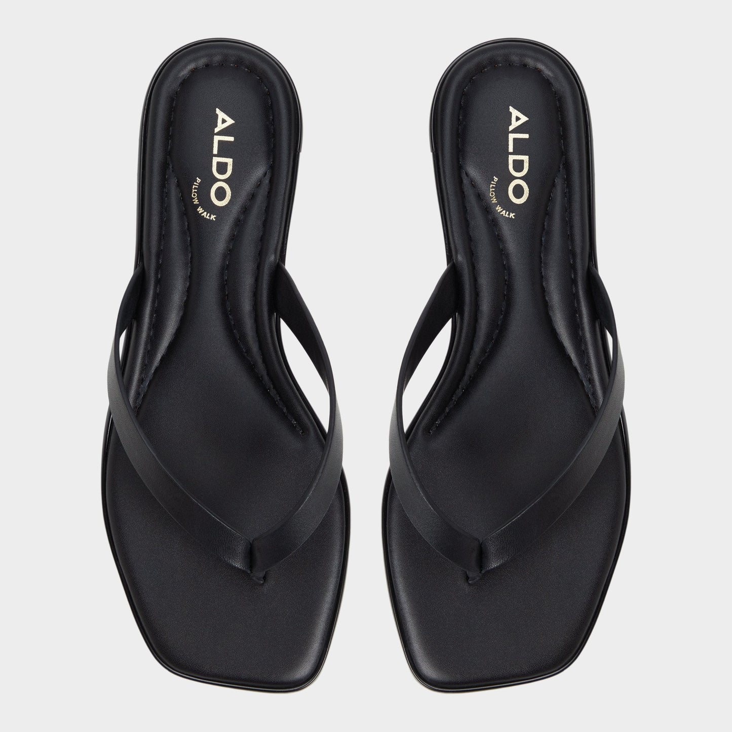 Theao Black Women's Flats - Flip flop Aldo Black