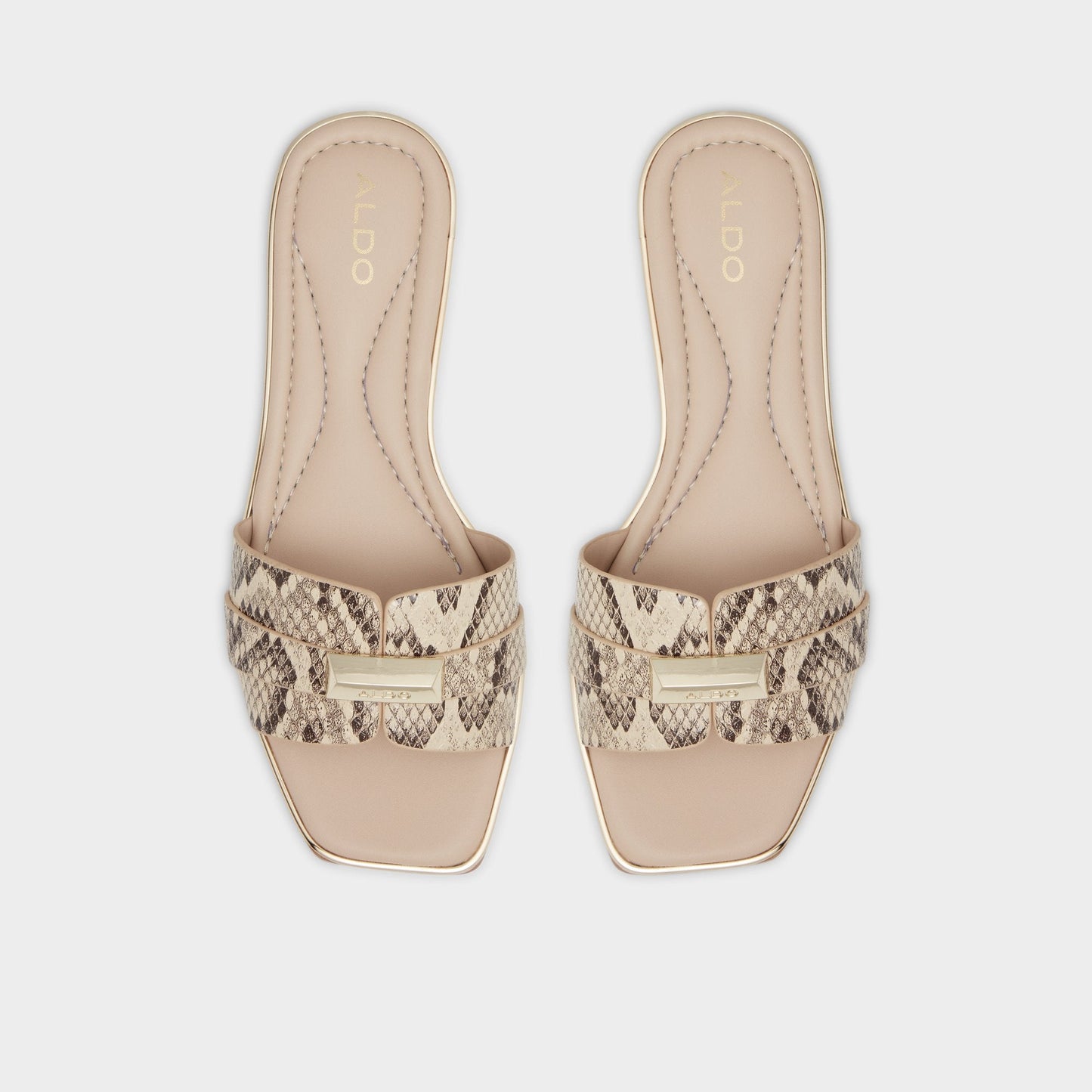 Darine Natural Women's Flats - Slide sandal Aldo Natural