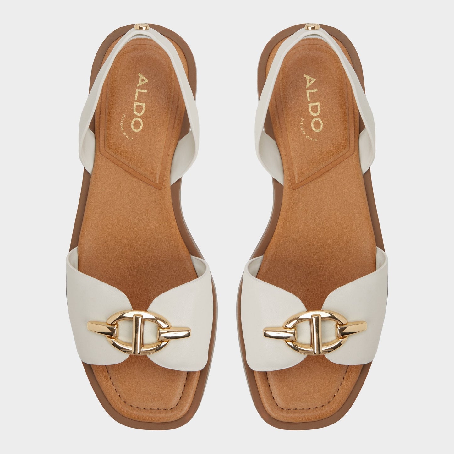 Goassi White/Bone Women's Flats - Flat sandal Aldo White/bone