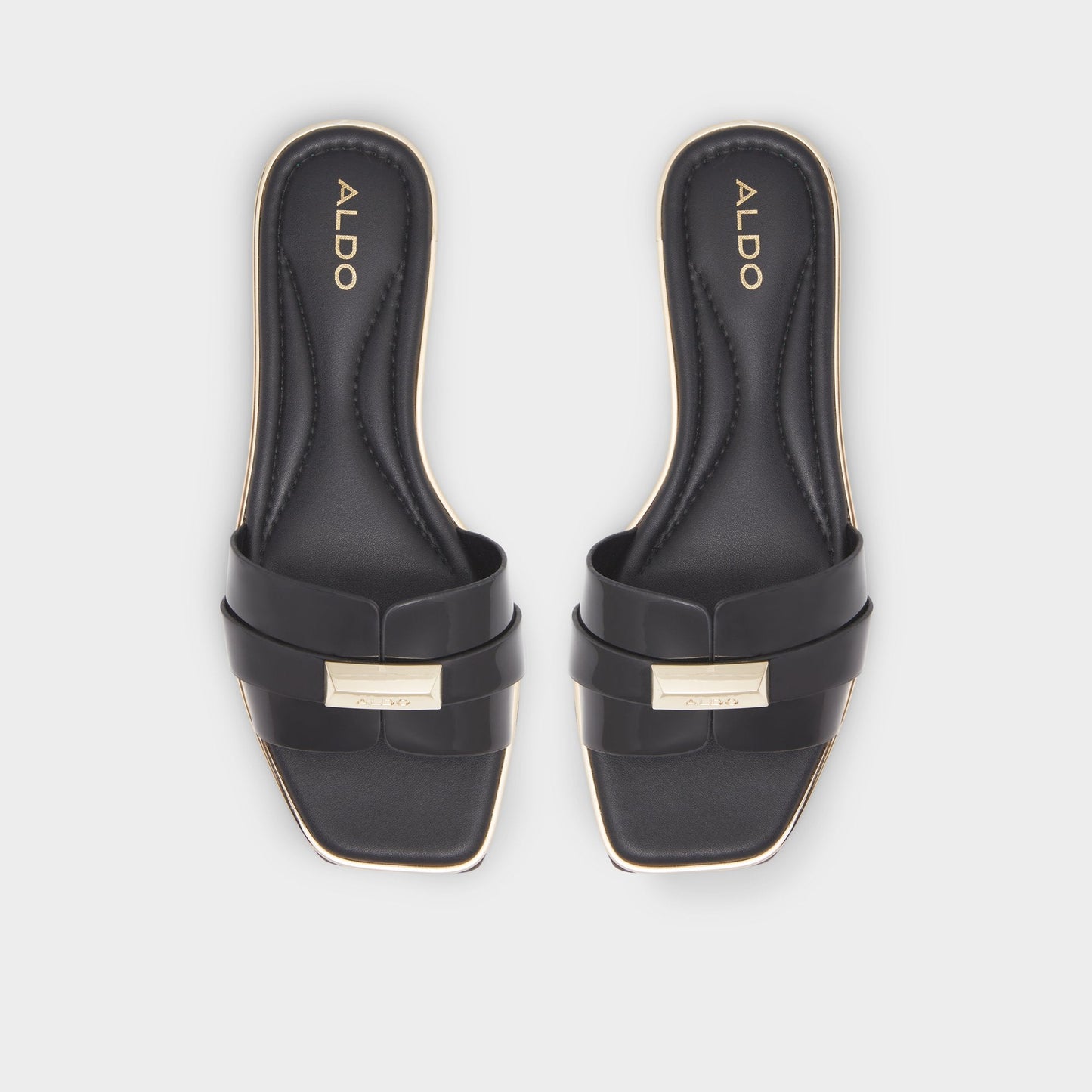 Darine Black Women's Flats - Slide sandal Aldo Black
