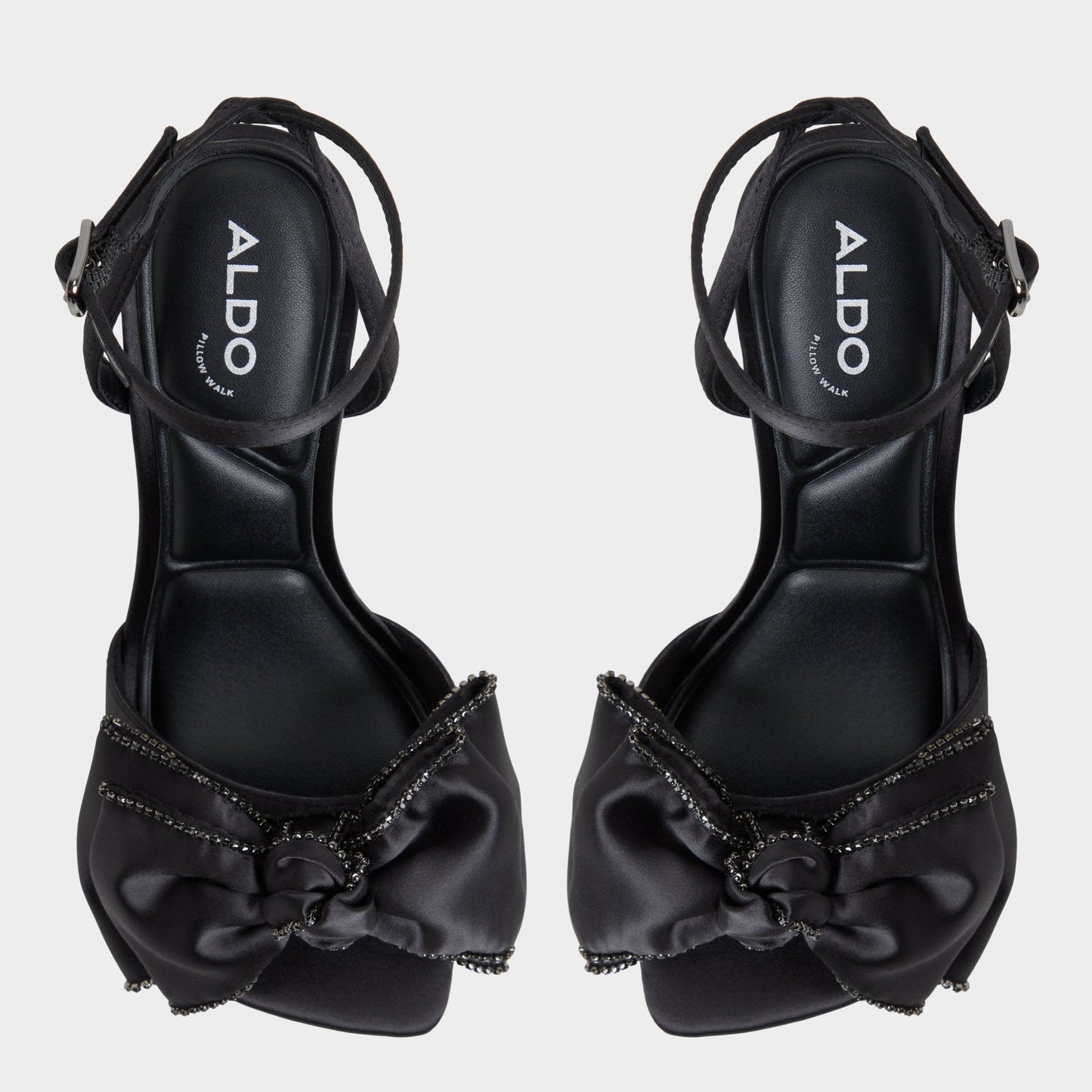Tinsel in Black - Strappy heeled sandal, Stiletto heel Aldo Black