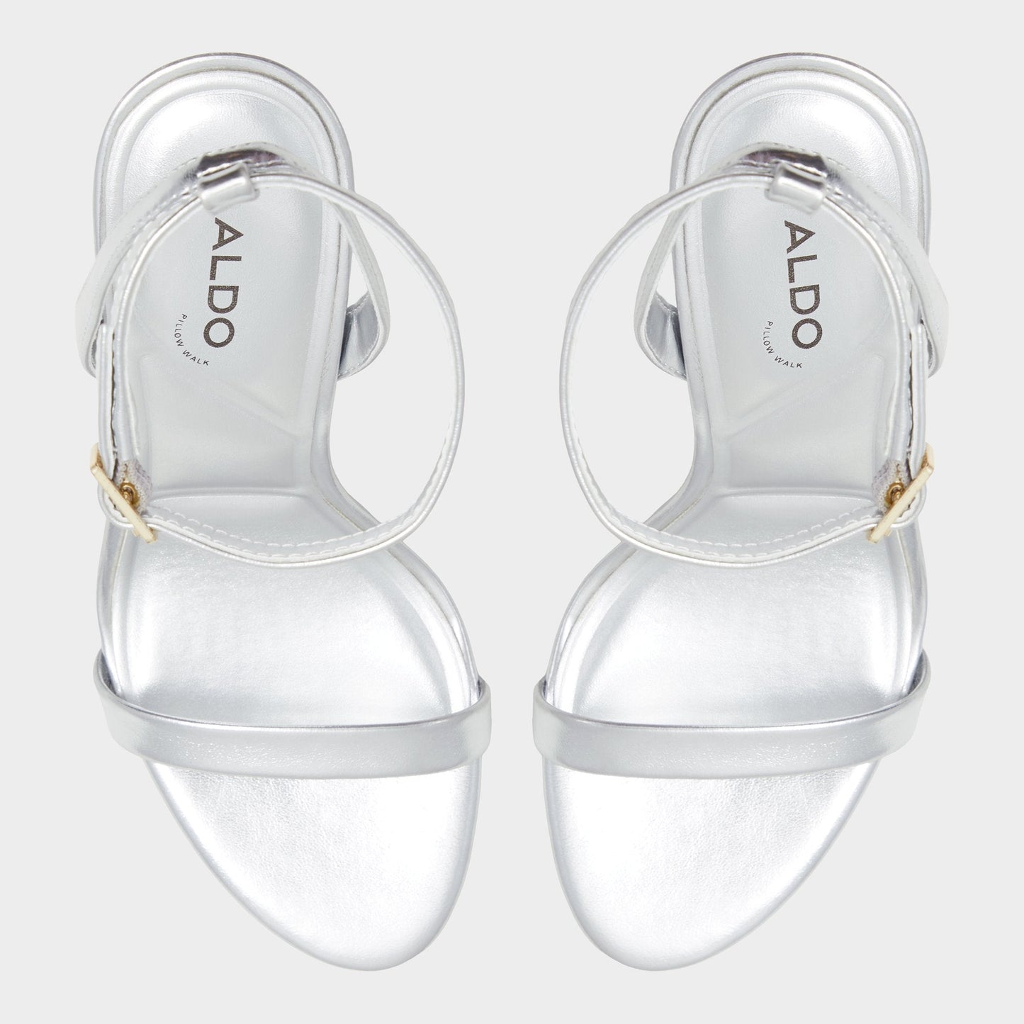 Maristou Silver Women's Strappy sandals - Strappy heeled sandal Aldo Silver