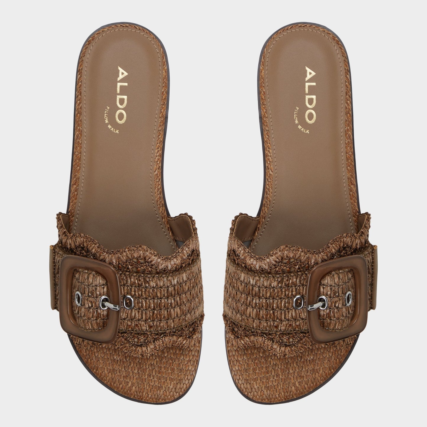 Wavysally in Light Brown - Slide sandal Aldo Light brown