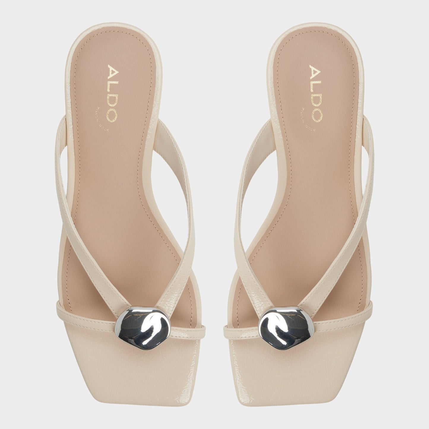 Iliria Beige Women's Flats - Slide sandal Aldo Beige