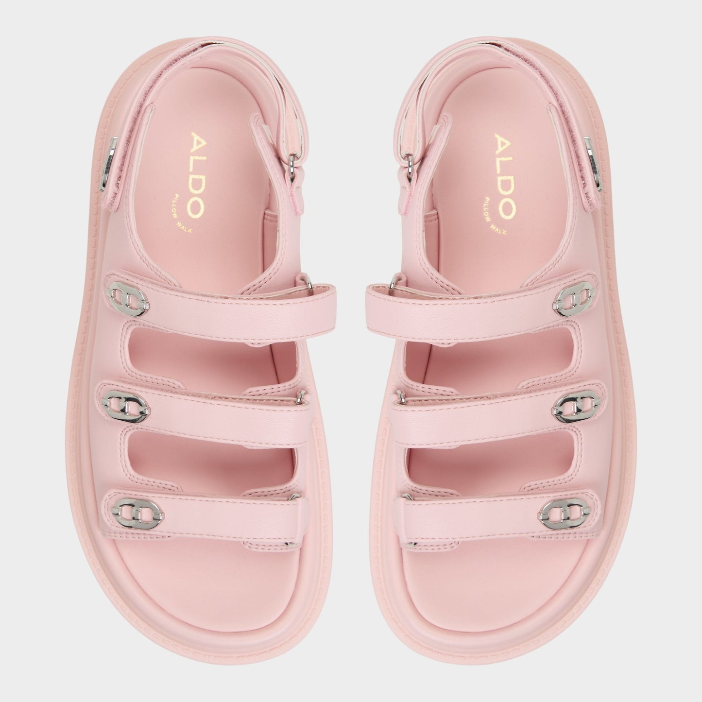 Halendar Light Pink Women's Footbed sandals - Footbed sandal, Footbed sandal Aldo Light Pink