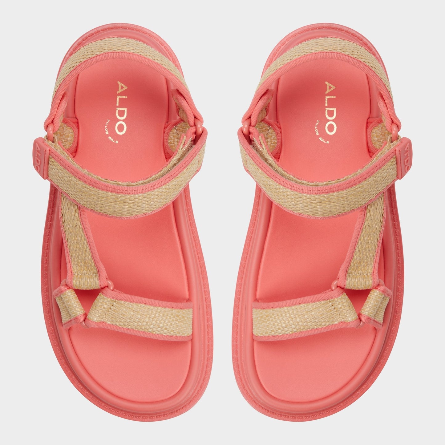 Oceana Coral Women's Footbed sandals - Footbed sandal Aldo Coral
