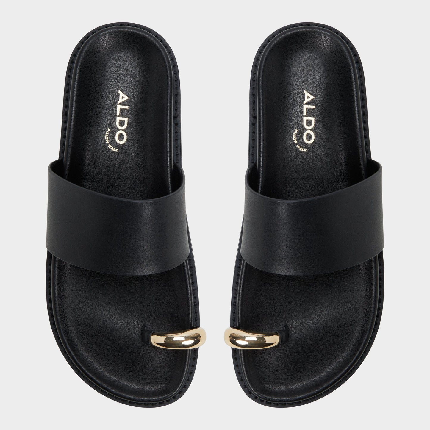 Beachstroll Black Women's Footbed sandals - Footbed sandal, Footbed sandal Aldo Black