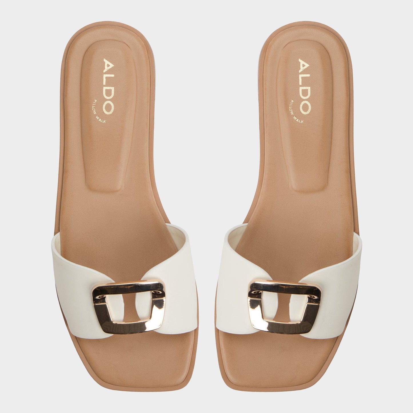 Tidella White Women's Flats - Slide sandal Aldo White