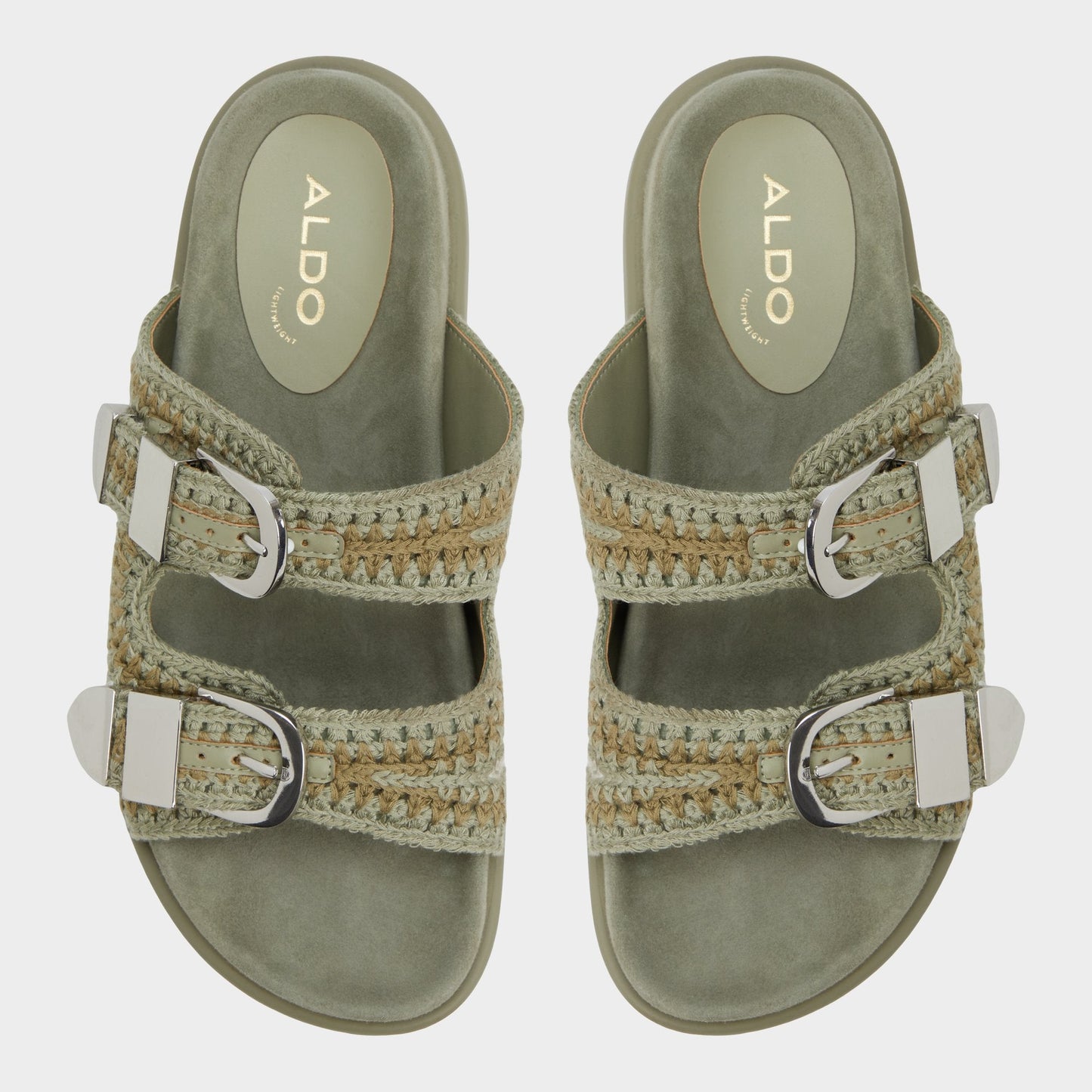 Bohodream Khaki Women's Footbed sandals - Footbed sandal Aldo Khaki