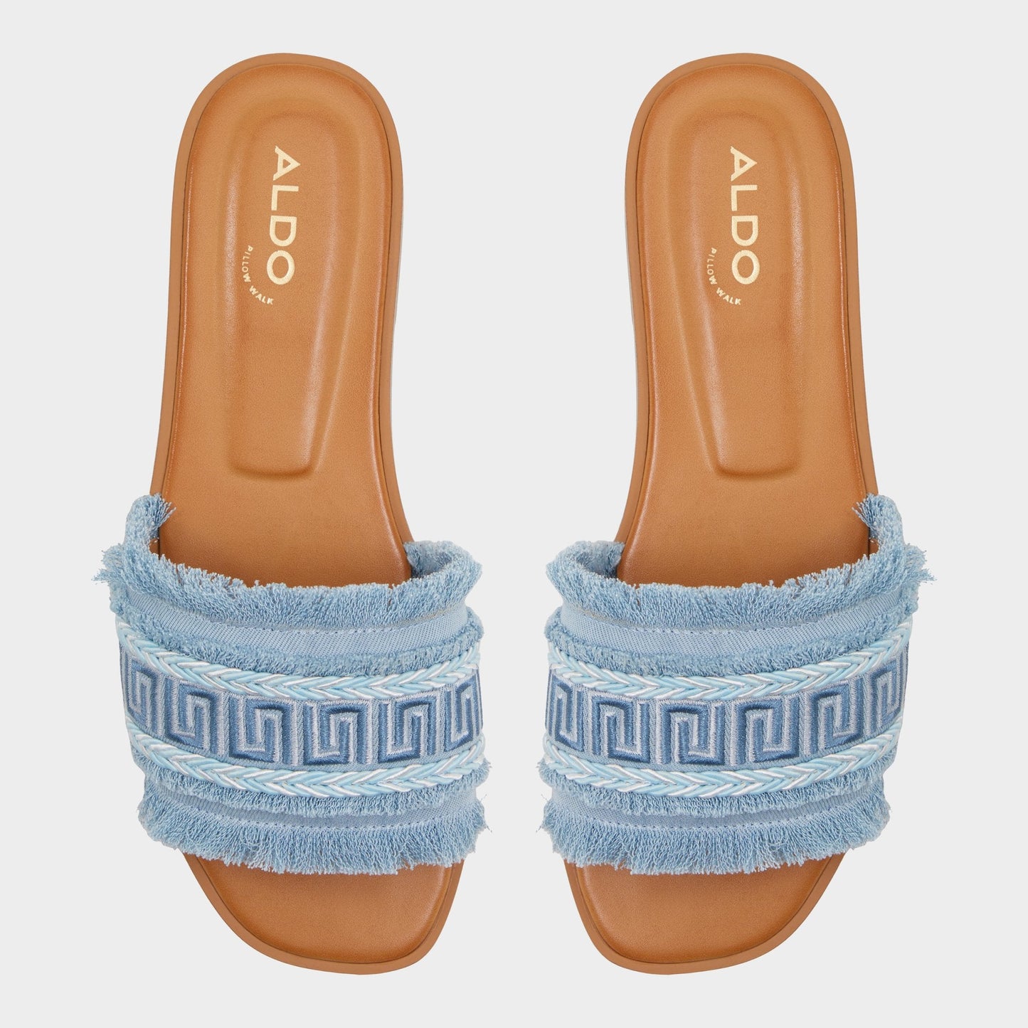 Nalani Medium Blue Women's Flats - Slide sandal Aldo Medium Blue