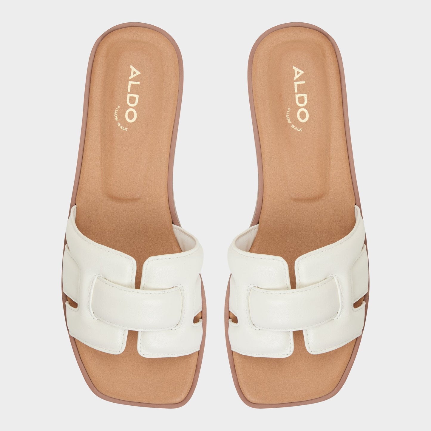 Eleny White Women's Flats - Slide sandal Aldo White
