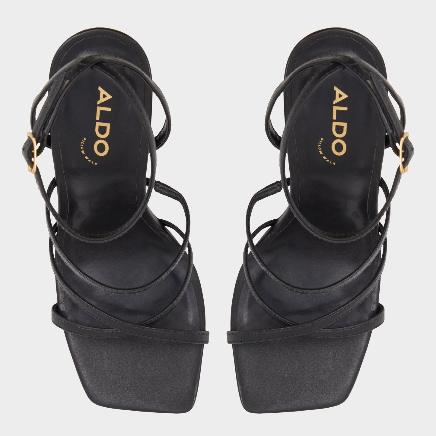 Galoi Black Women's Strappy sandals - Strappy heeled sandal Aldo Black