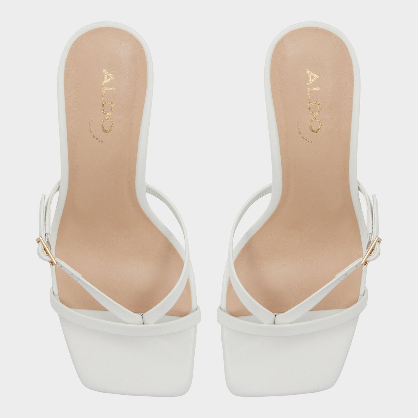Gannever White/Bone Women's Heeled sandals - Aldo White/Bone